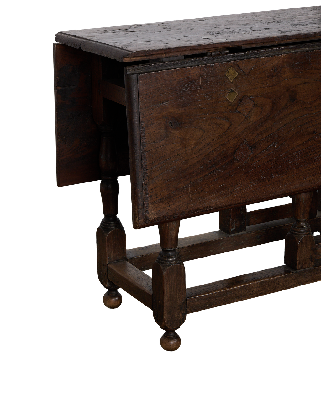 Olive Ateliers - Spanish Folding Table - Brass Diamonds