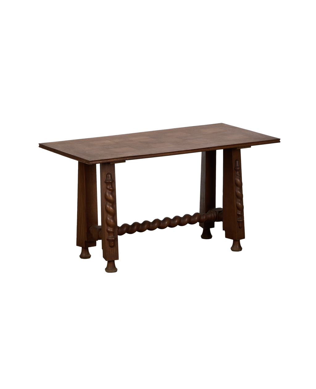Olive Ateliers - Checkered Barley Twist Coffee Table