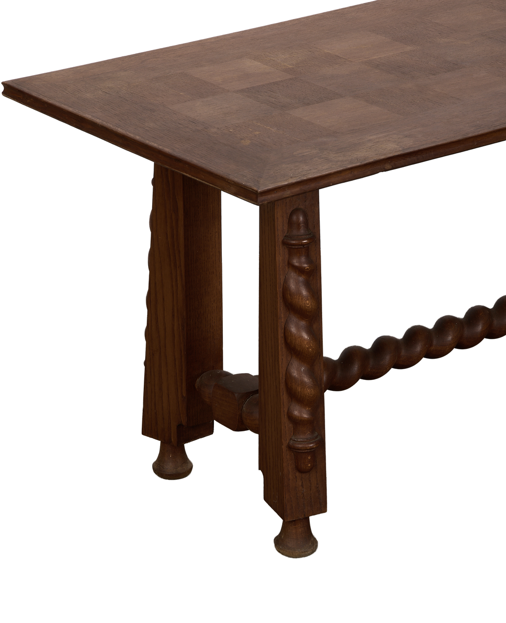 Olive Ateliers - Checkered Barley Twist Coffee Table