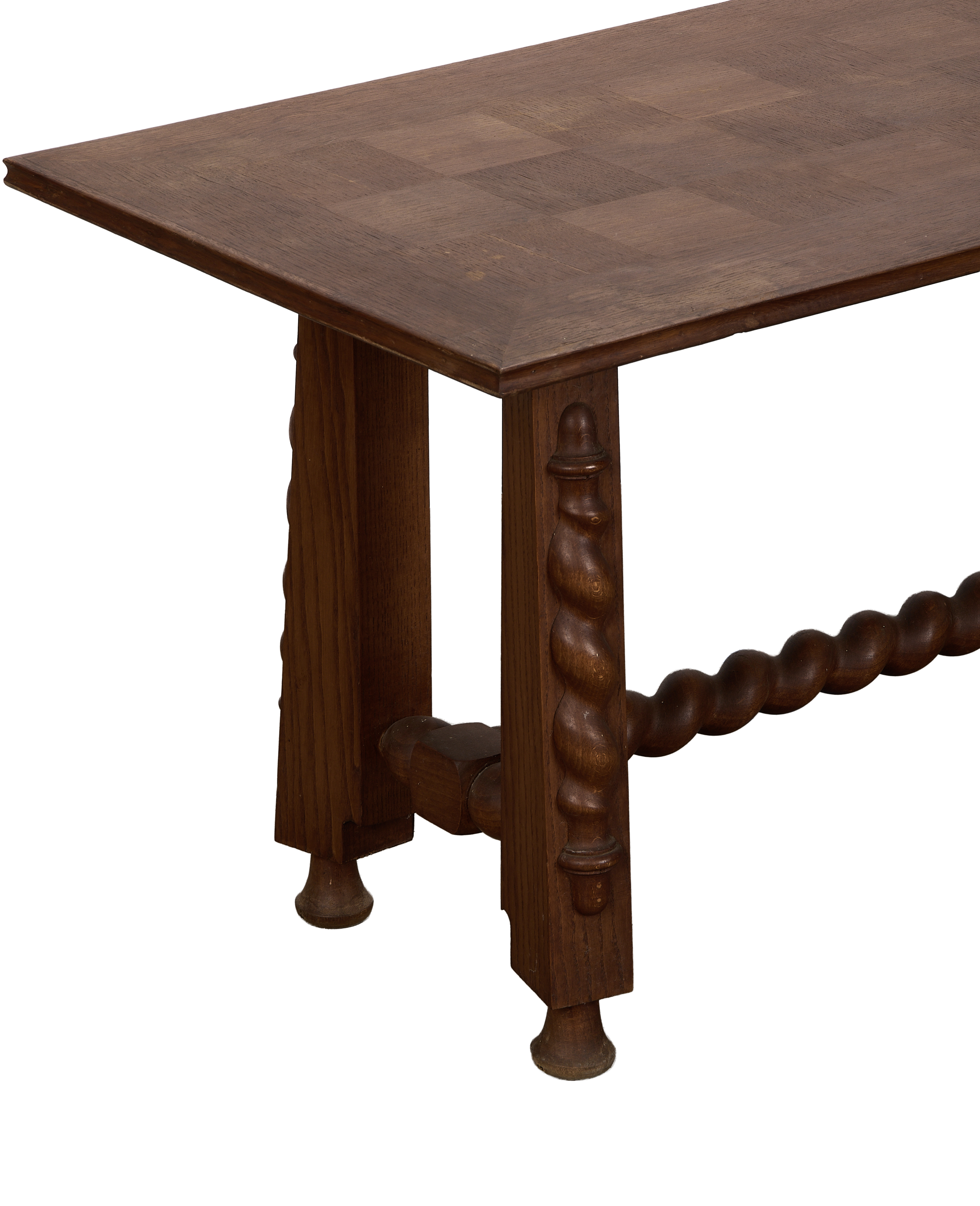 Olive Ateliers - Checkered Barley Twist Coffee Table