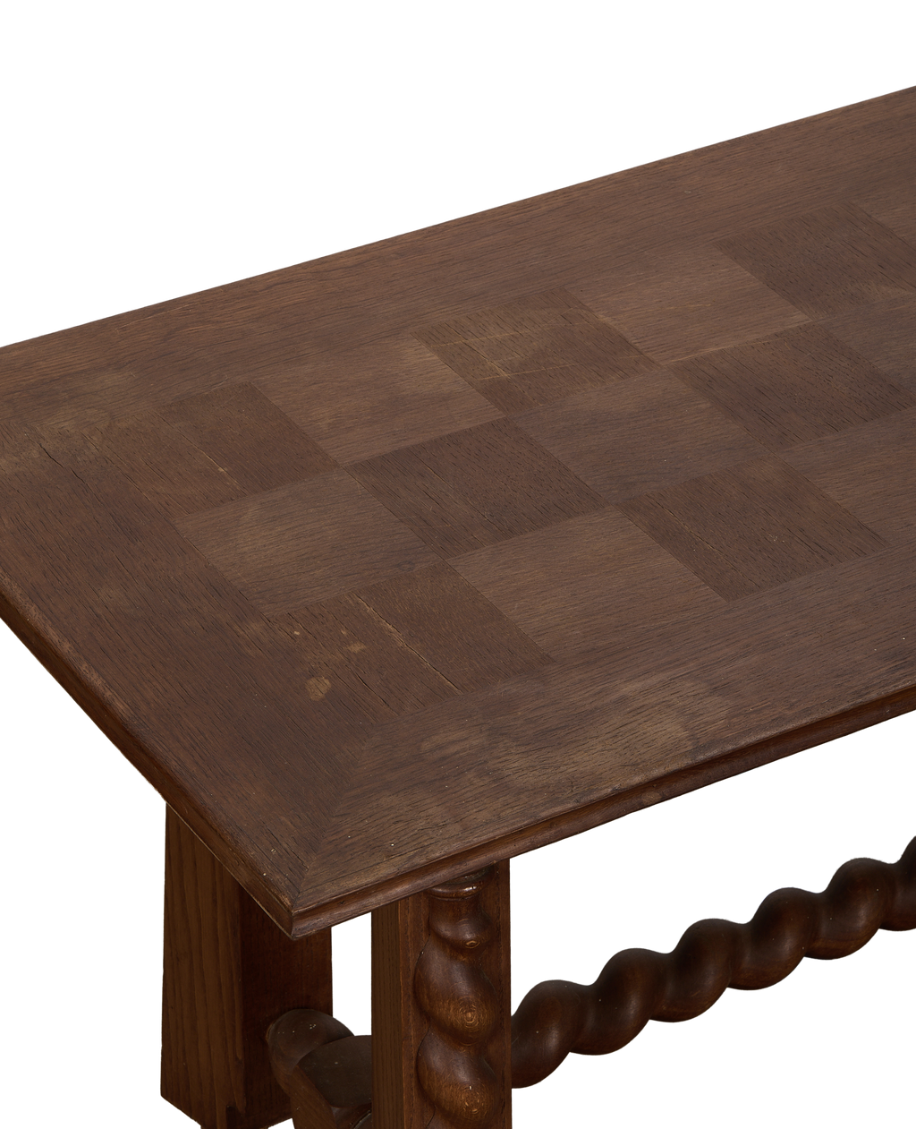 Olive Ateliers - Checkered Barley Twist Coffee Table