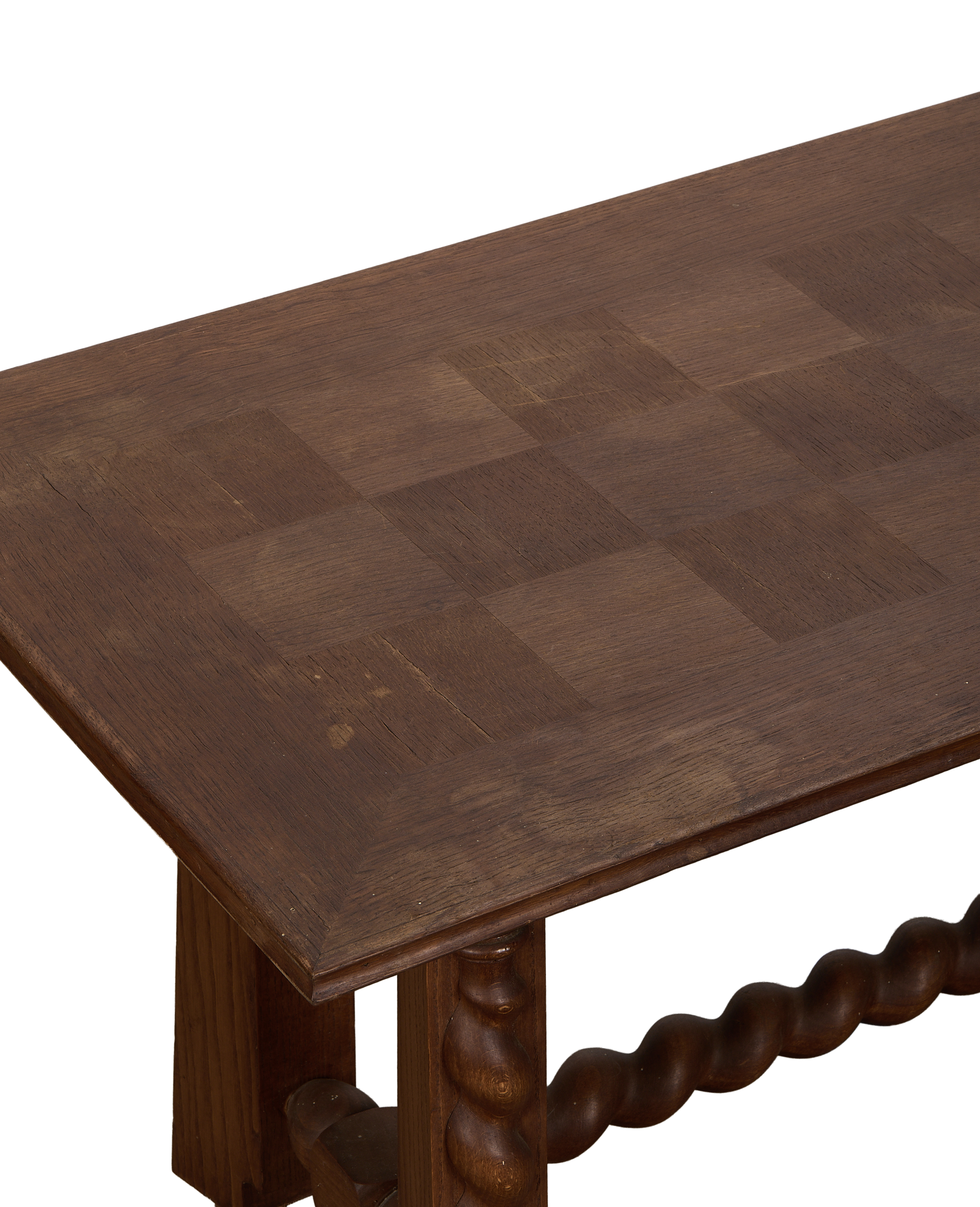 Olive Ateliers - Checkered Barley Twist Coffee Table