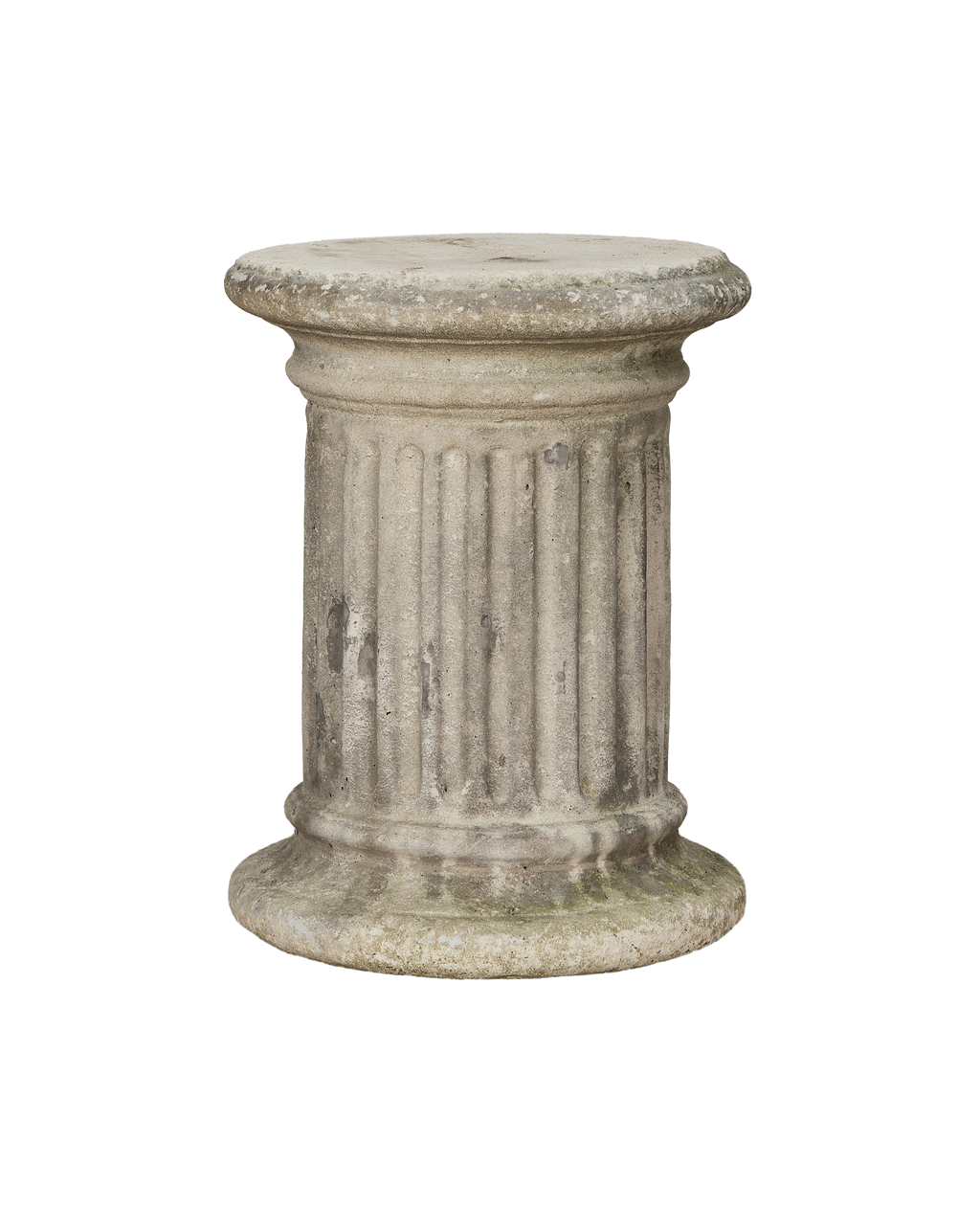 Olive Ateliers - Fluted Stone Garden Pedestal