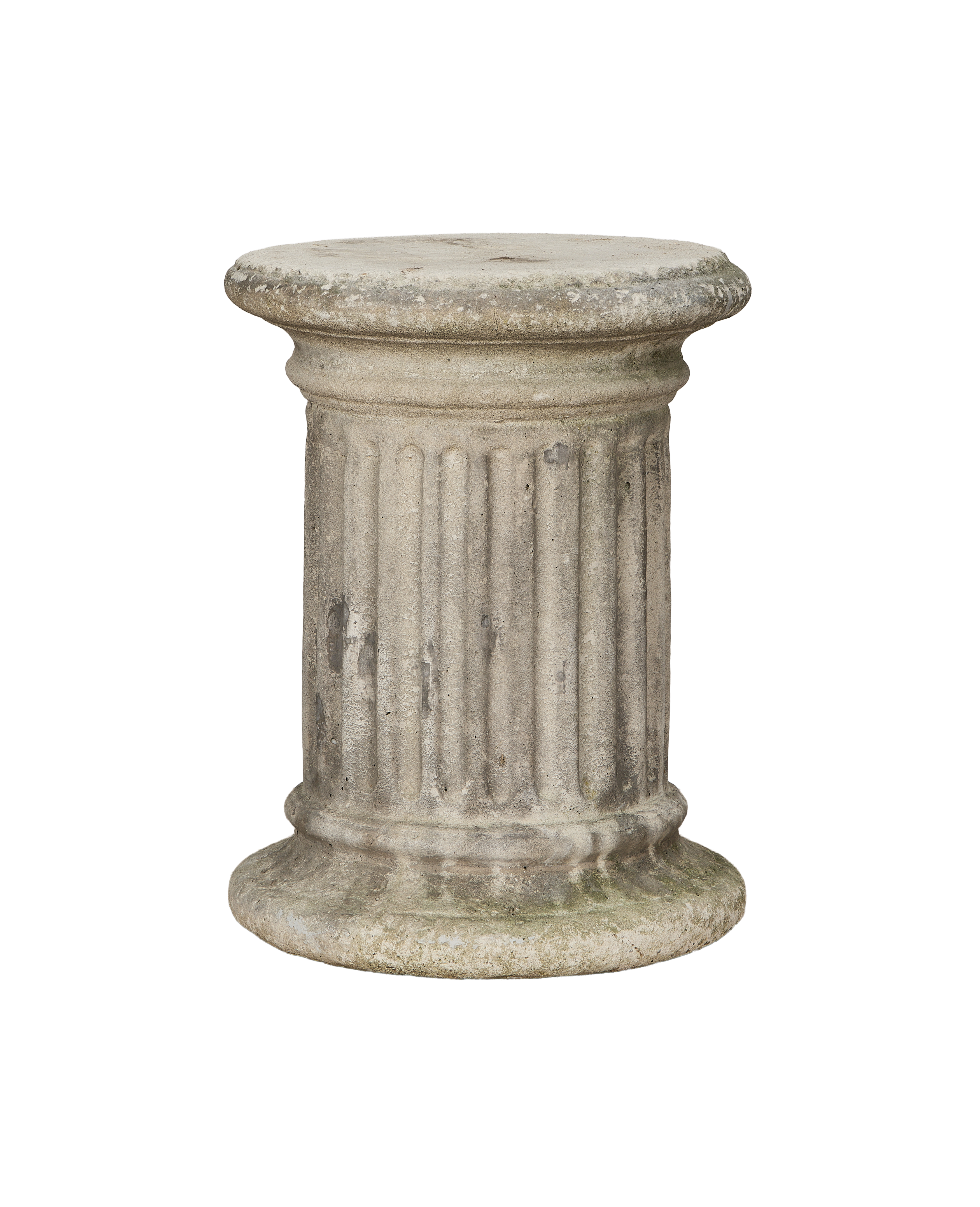 Olive Ateliers - Fluted Stone Garden Pedestal