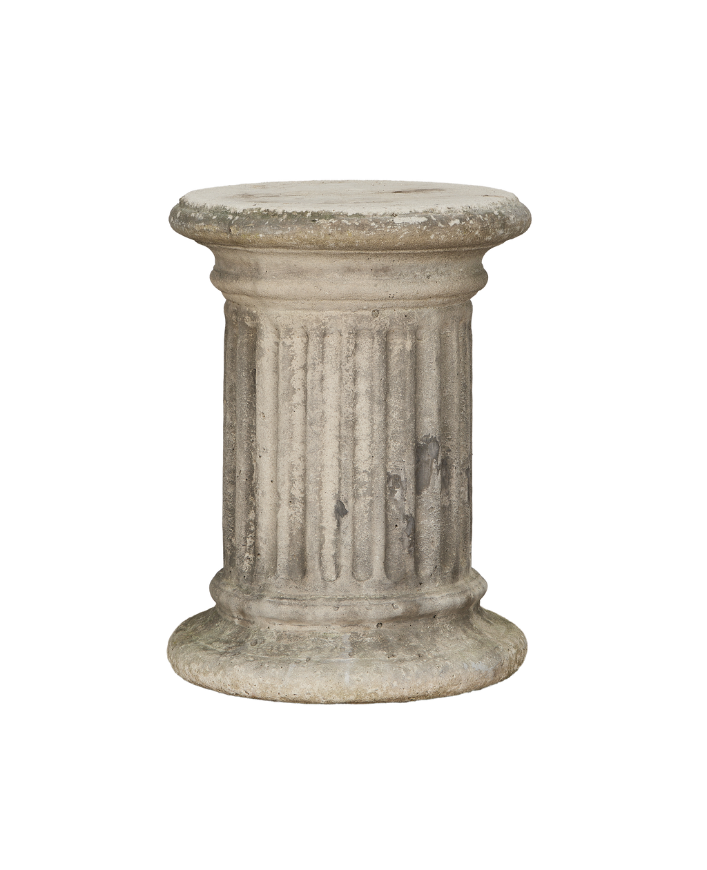 Olive Ateliers - Fluted Stone Garden Pedestal