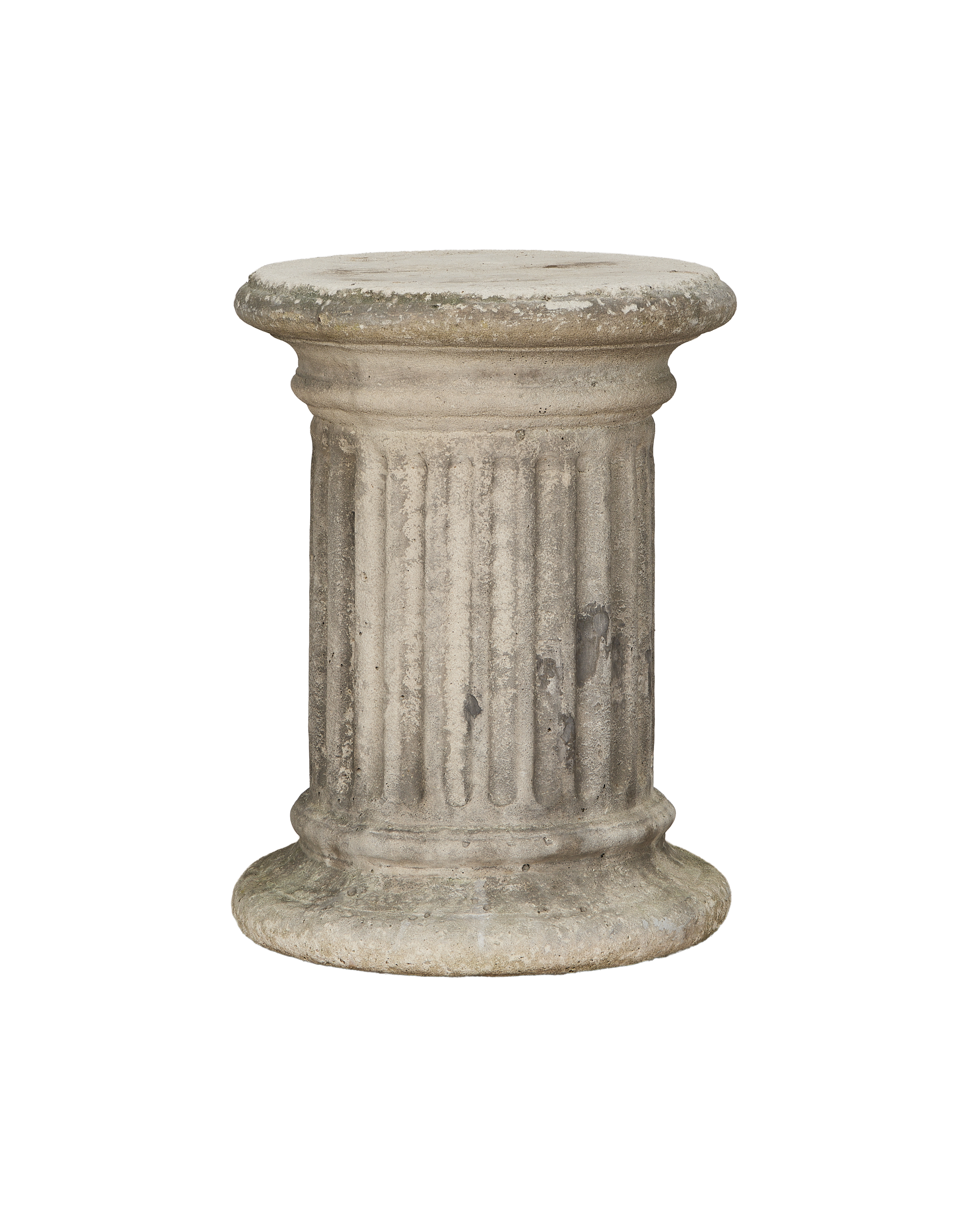 Olive Ateliers - Fluted Stone Garden Pedestal