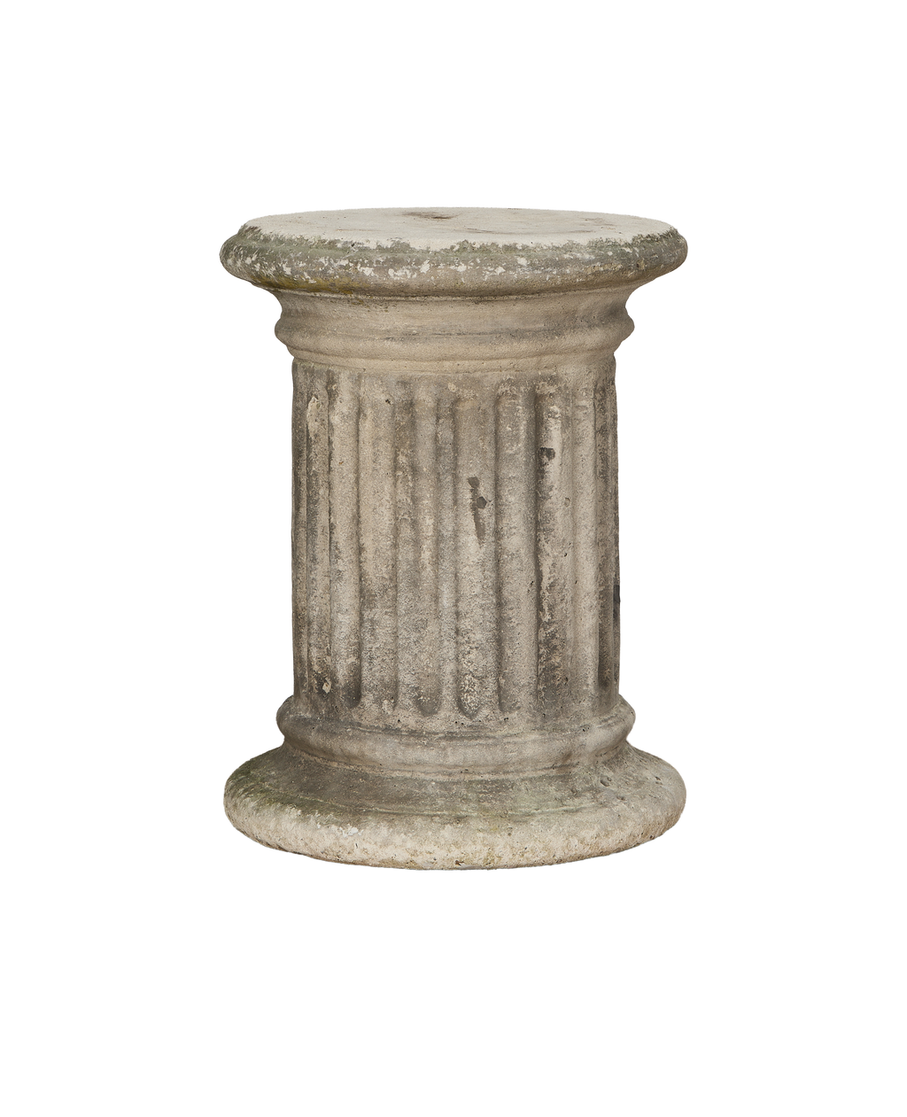 Olive Ateliers - Fluted Stone Garden Pedestal