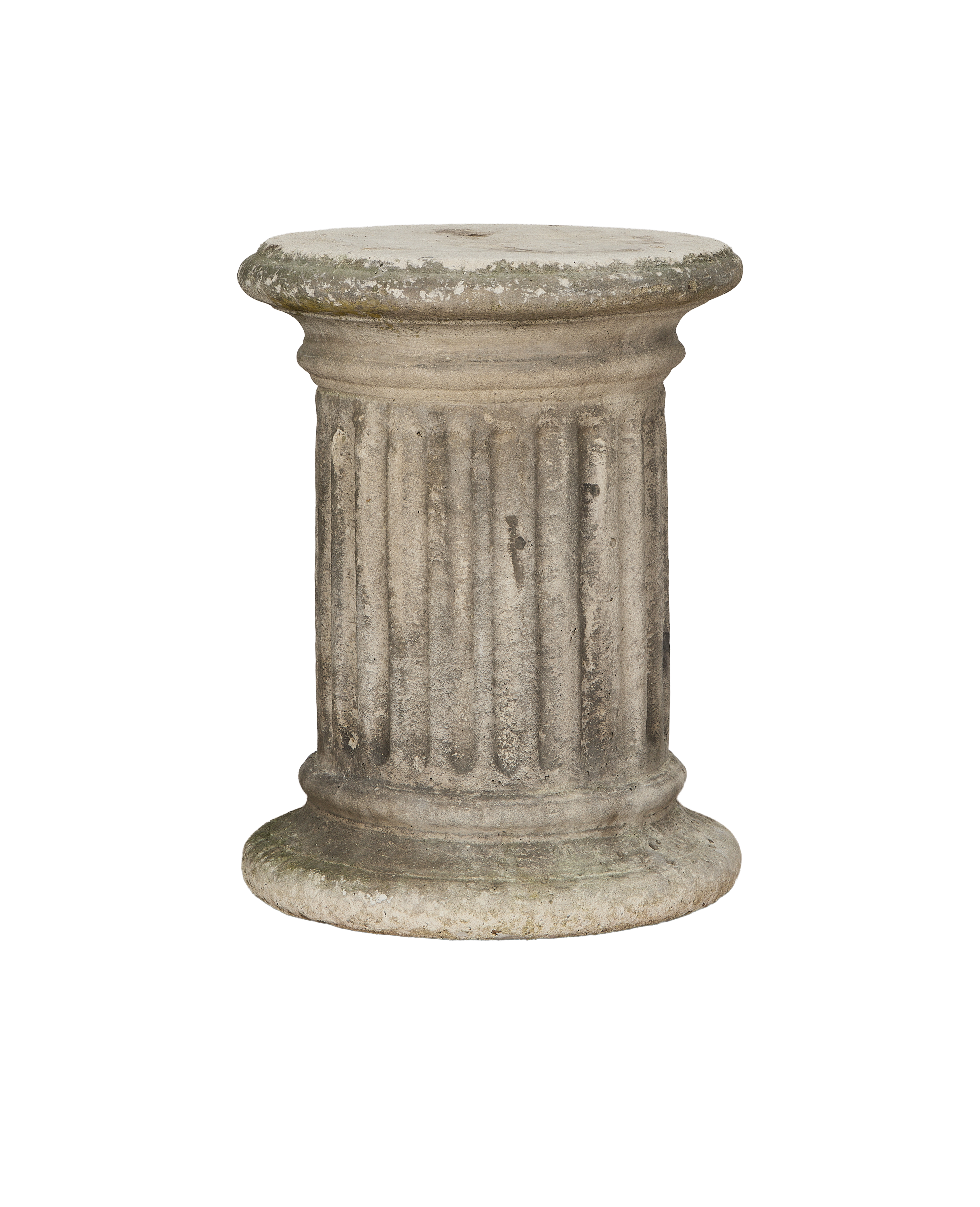 Olive Ateliers - Fluted Stone Garden Pedestal