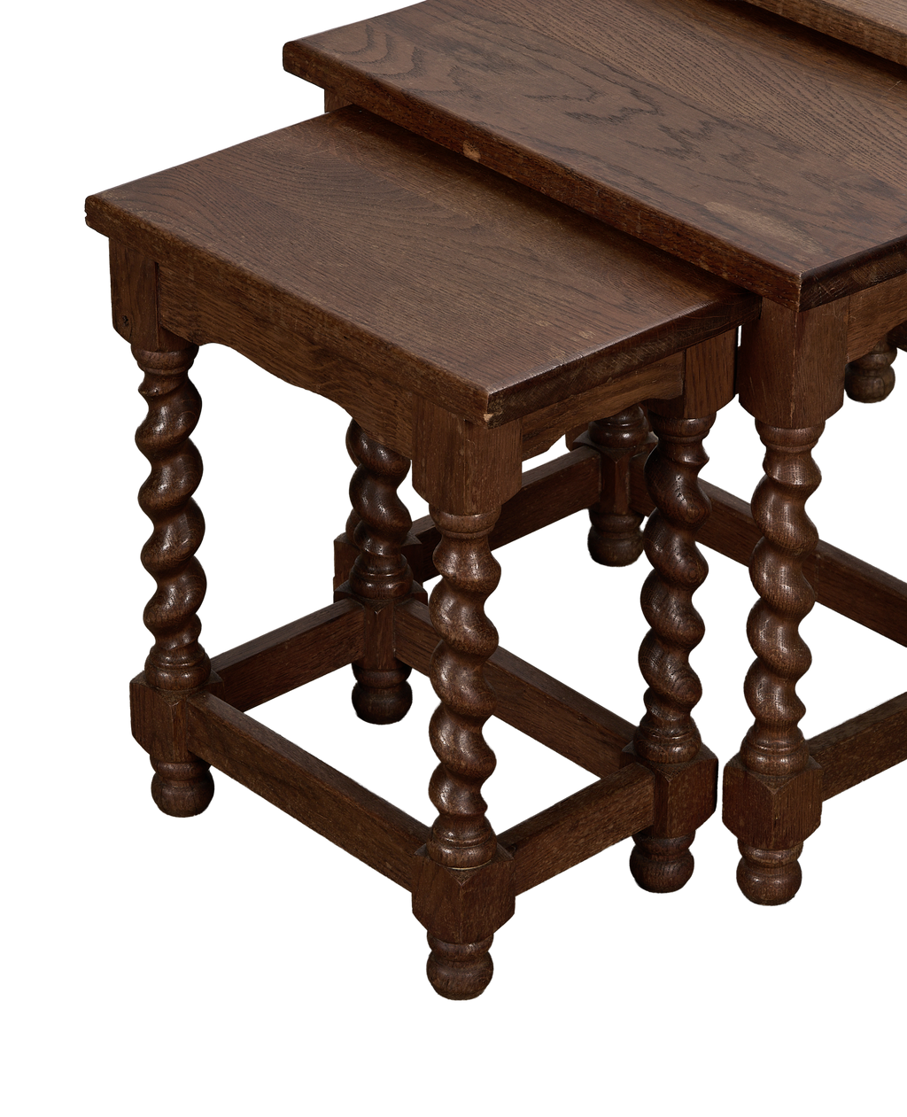 Olive Ateliers - Barley Twist Nesting Tables - Set of 3