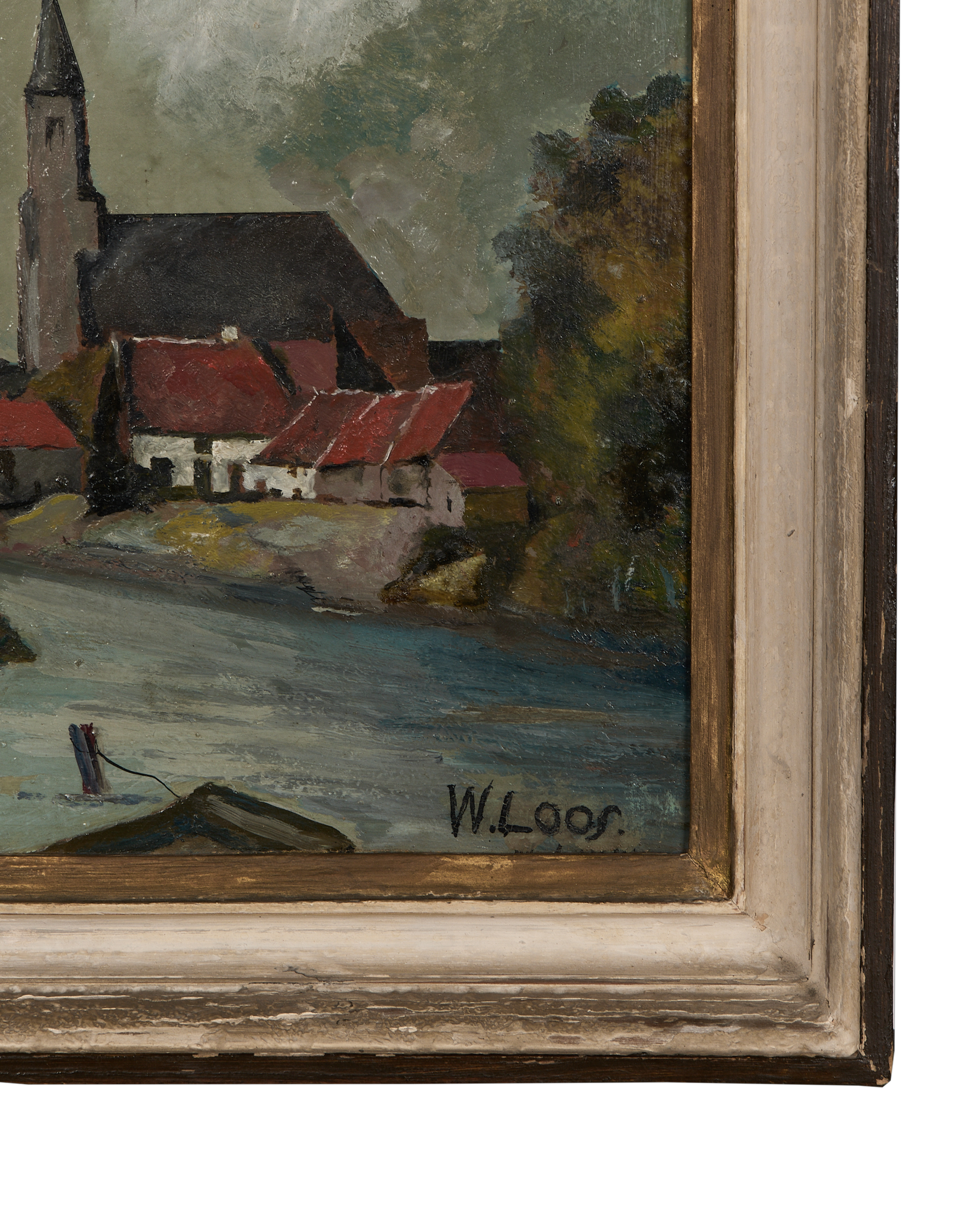 Olive Ateliers - Framed Landscape Painting - Church