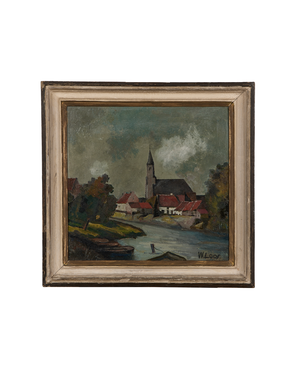 Olive Ateliers - Framed Landscape Painting - Church