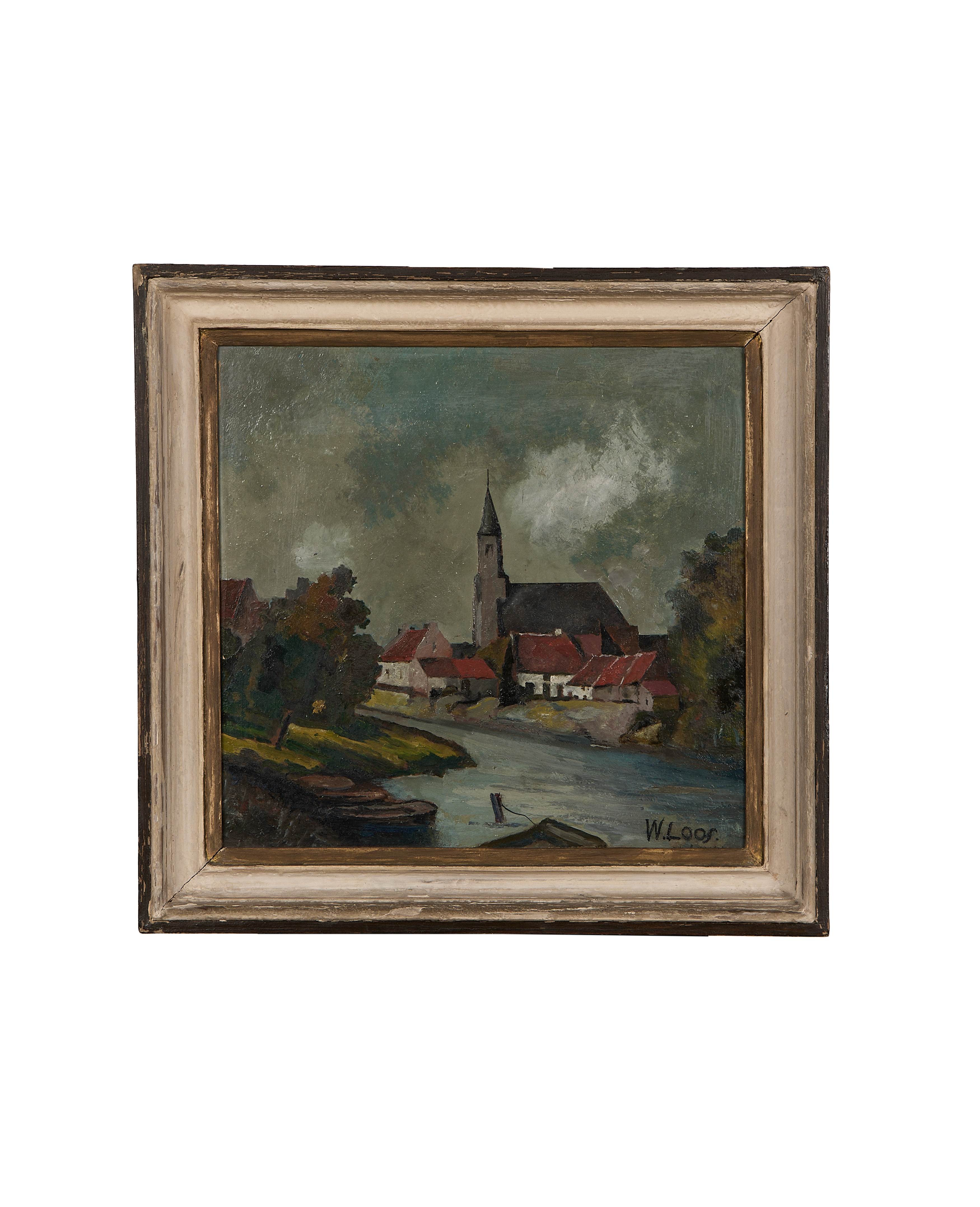 Olive Ateliers - Framed Landscape Painting - Church