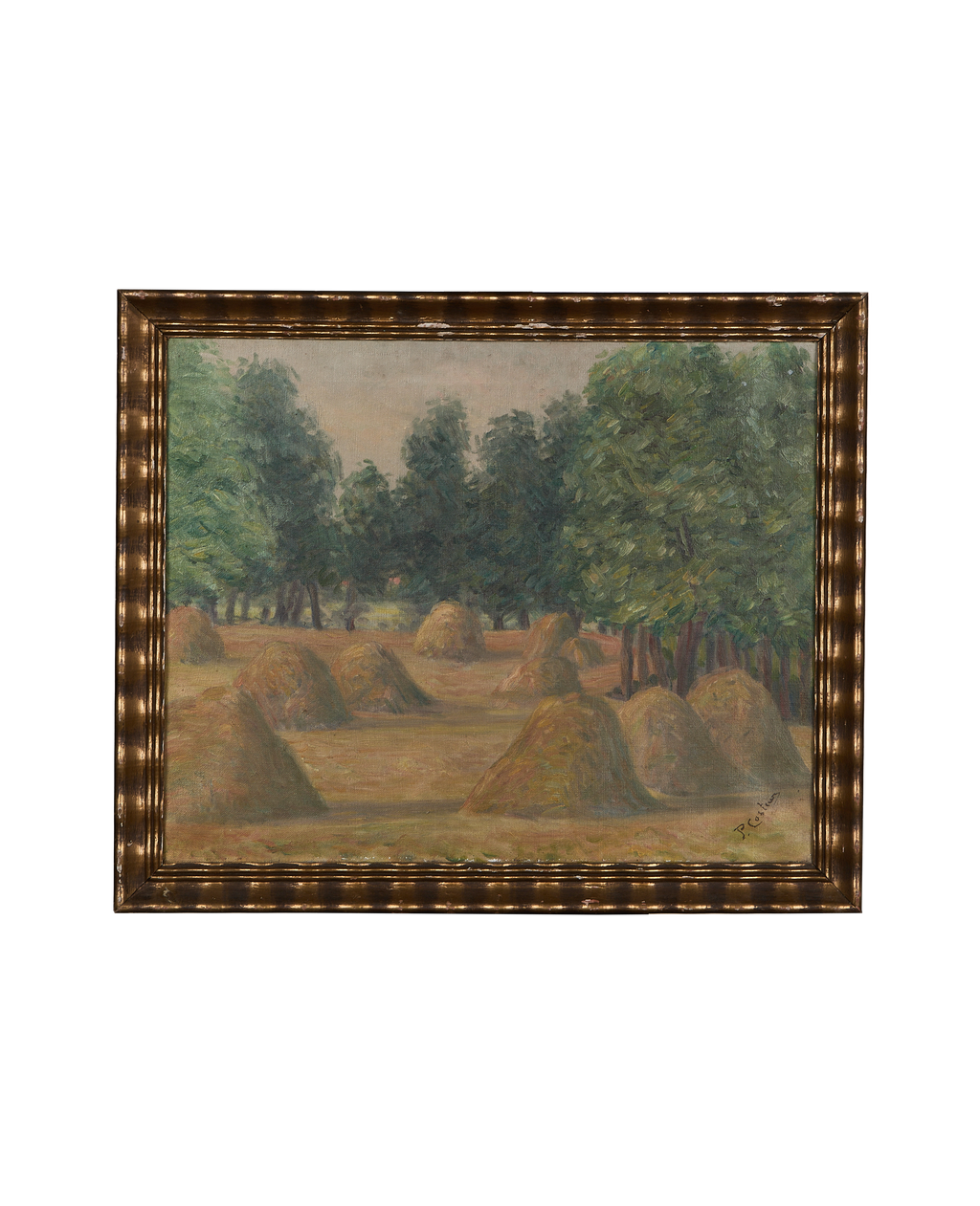 Olive Ateliers - Framed Still Life Painting - Haystacks