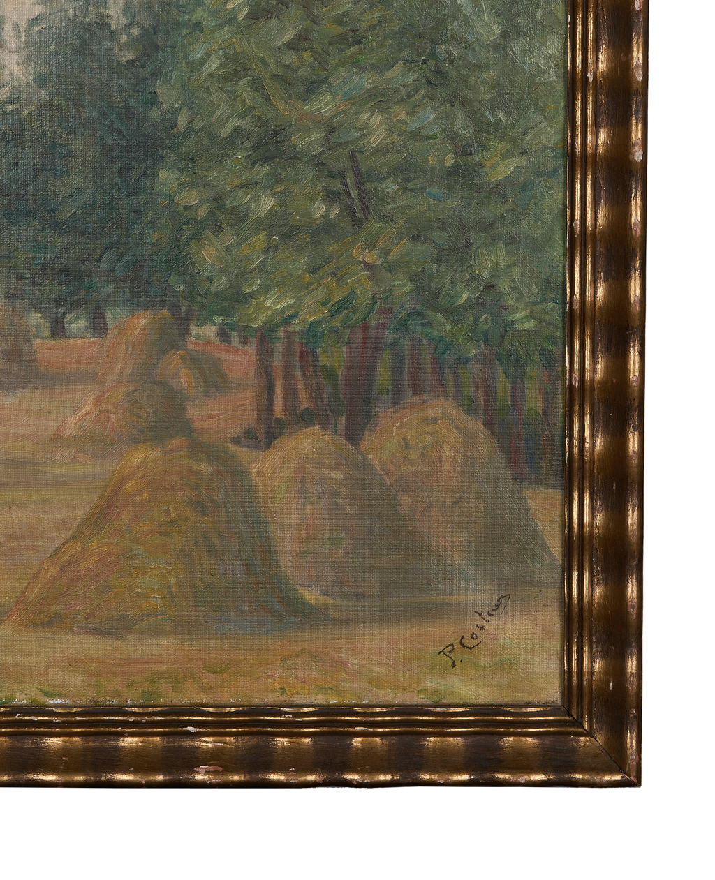 Olive Ateliers - Framed Still Life Painting - Haystacks