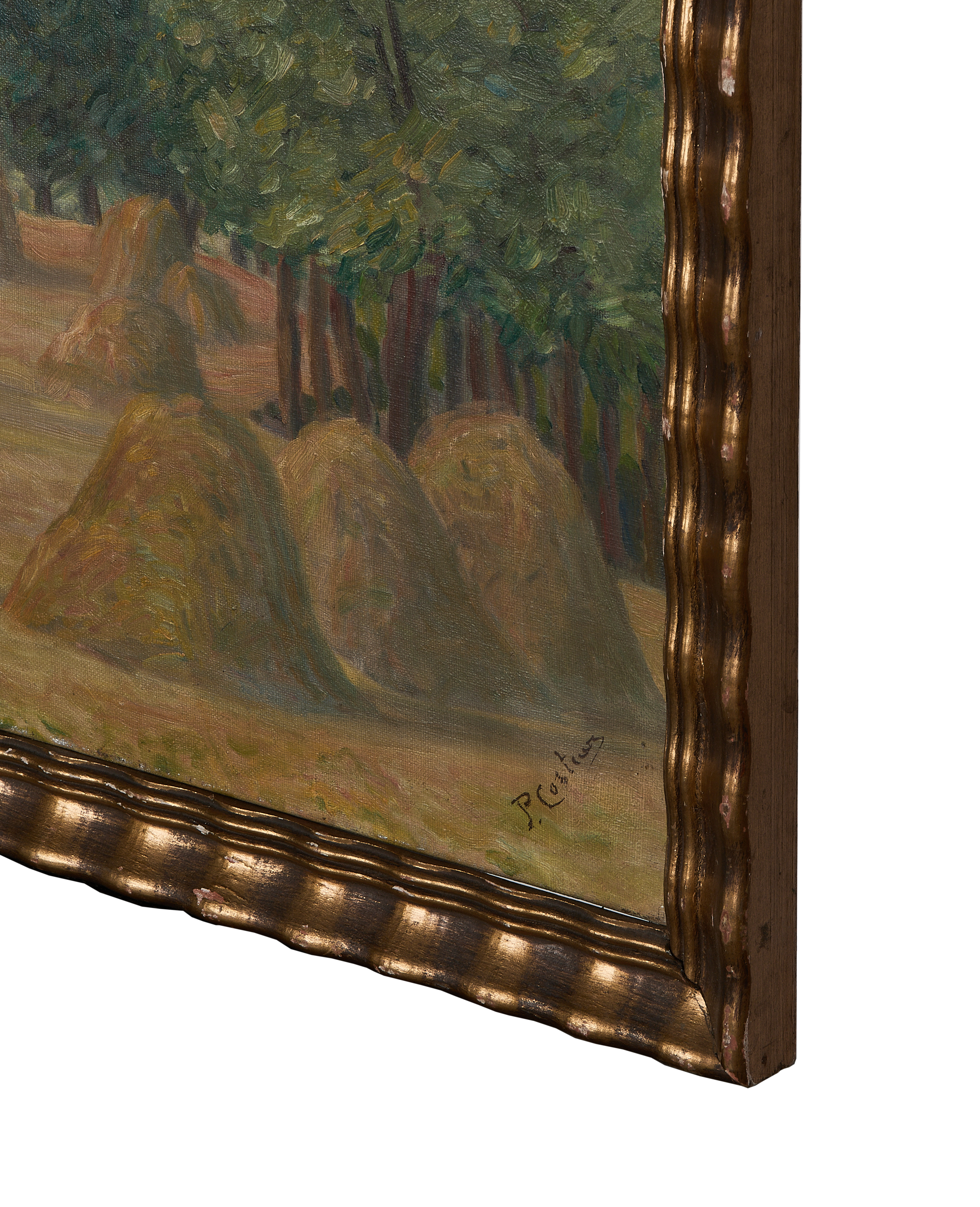 Olive Ateliers - Framed Still Life Painting - Haystacks
