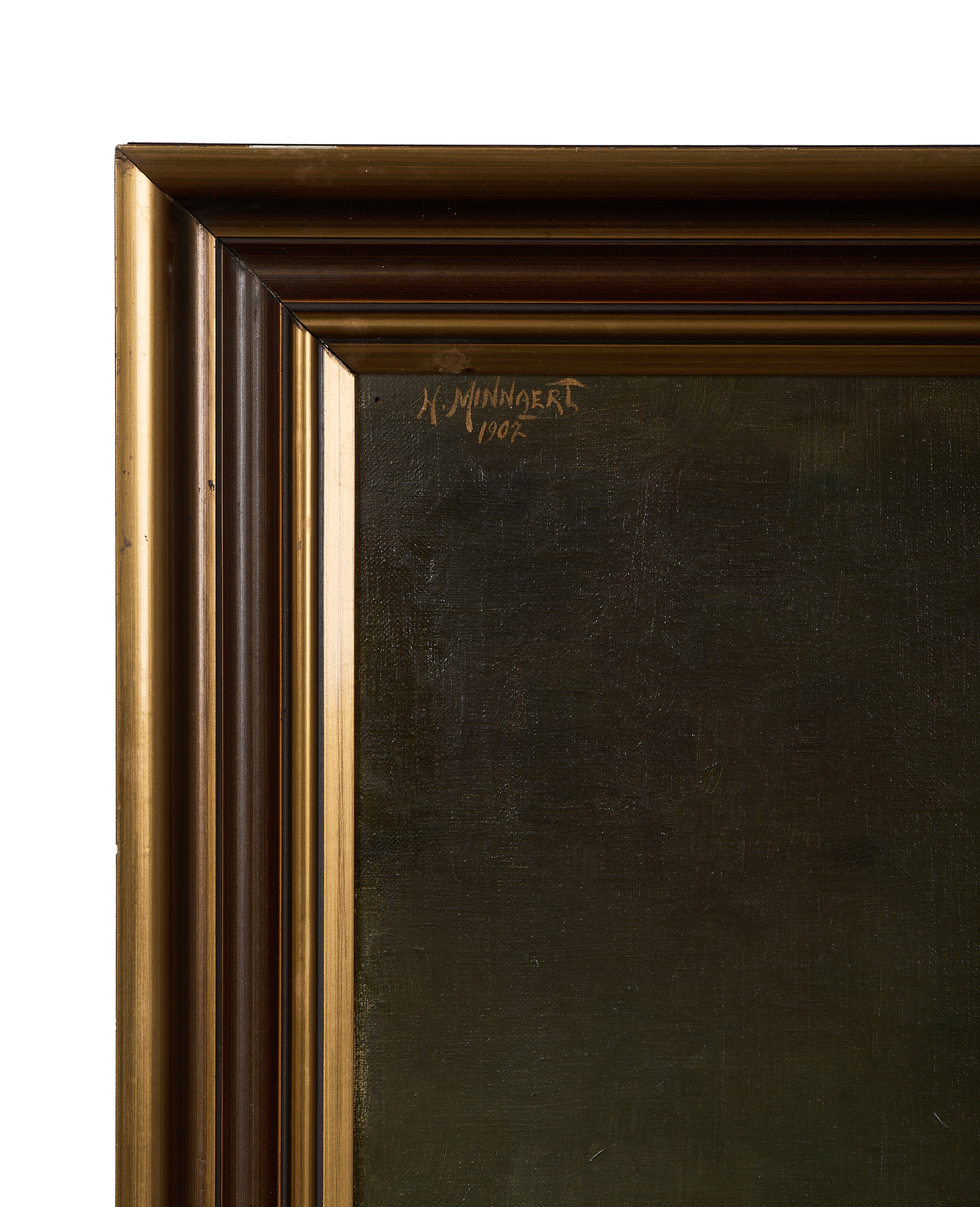 Olive Ateliers - Framed Still Life Painting - Wine Bottle