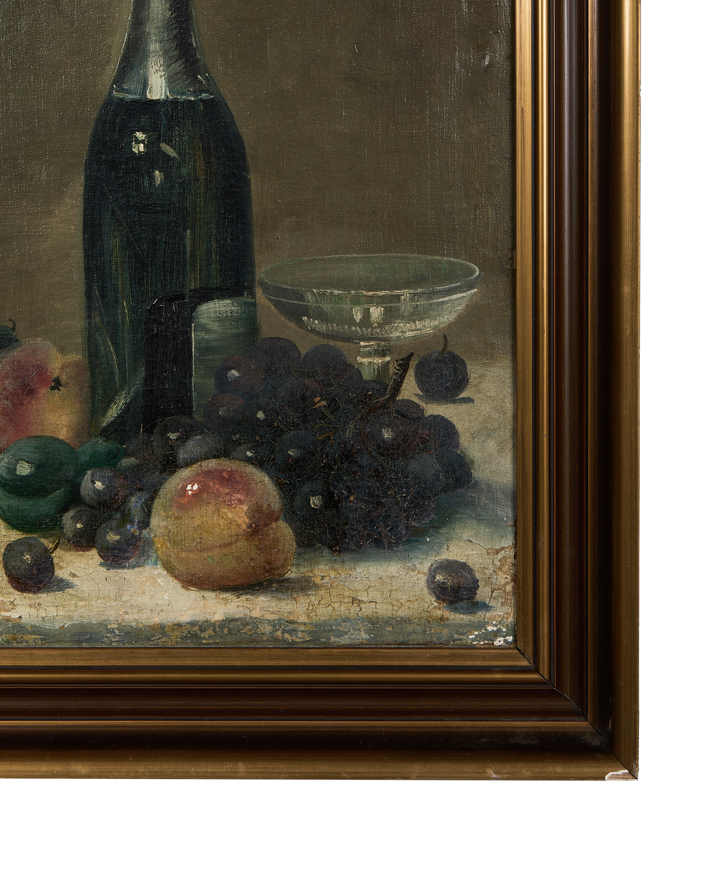 Olive Ateliers - Framed Still Life Painting - Wine Bottle