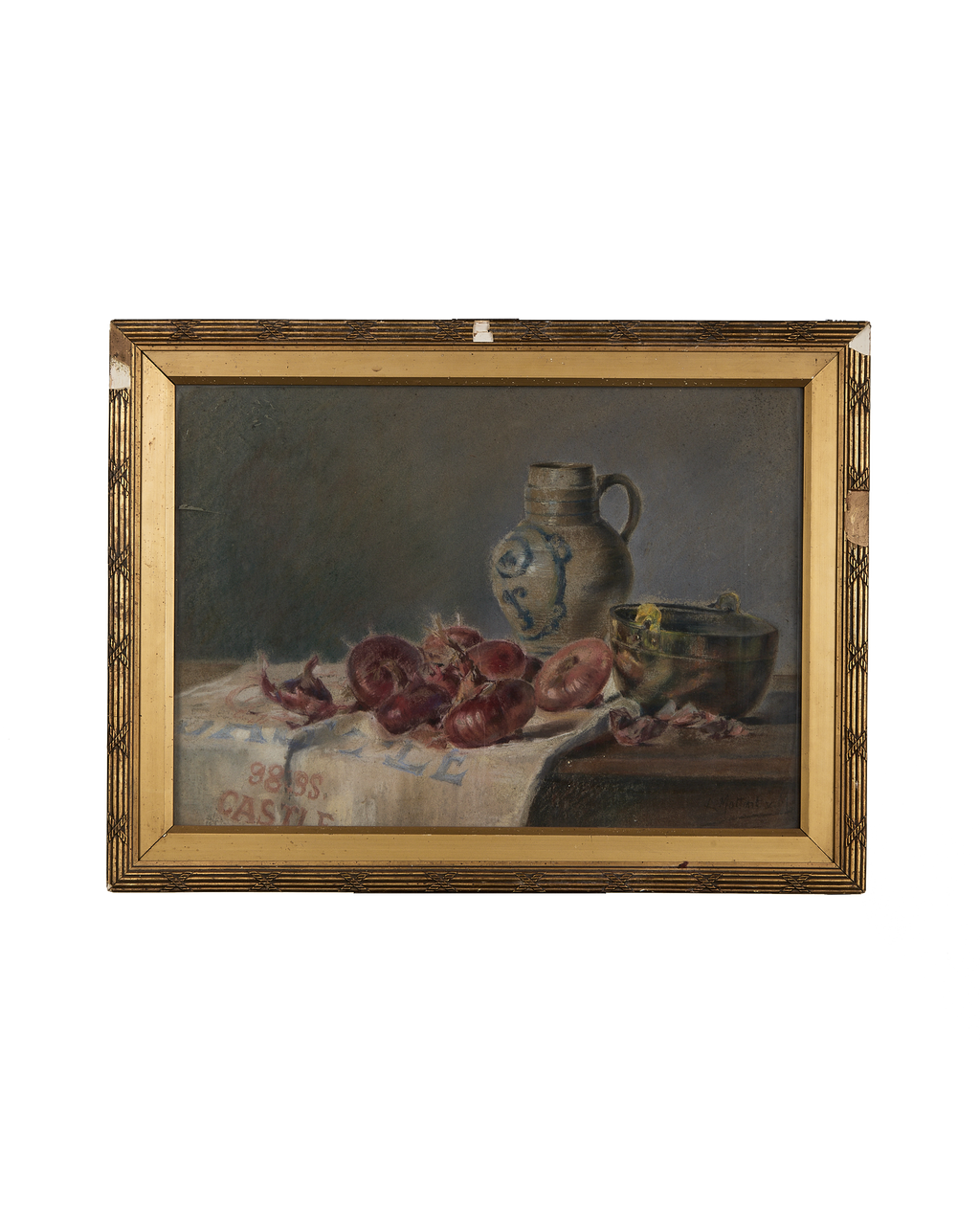 Olive Ateliers - Framed Watercolor Still Life Painting