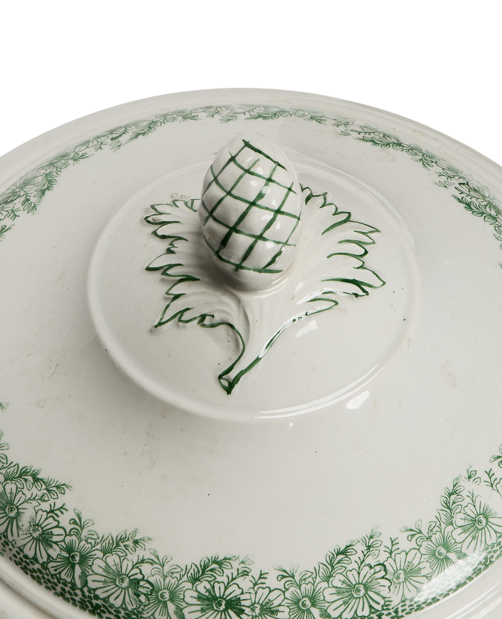 Olive Ateliers - Green and White Soup Tureen