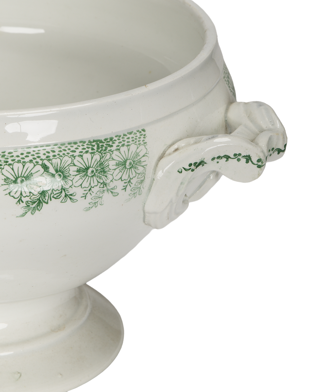 Olive Ateliers - Green and White Soup Tureen
