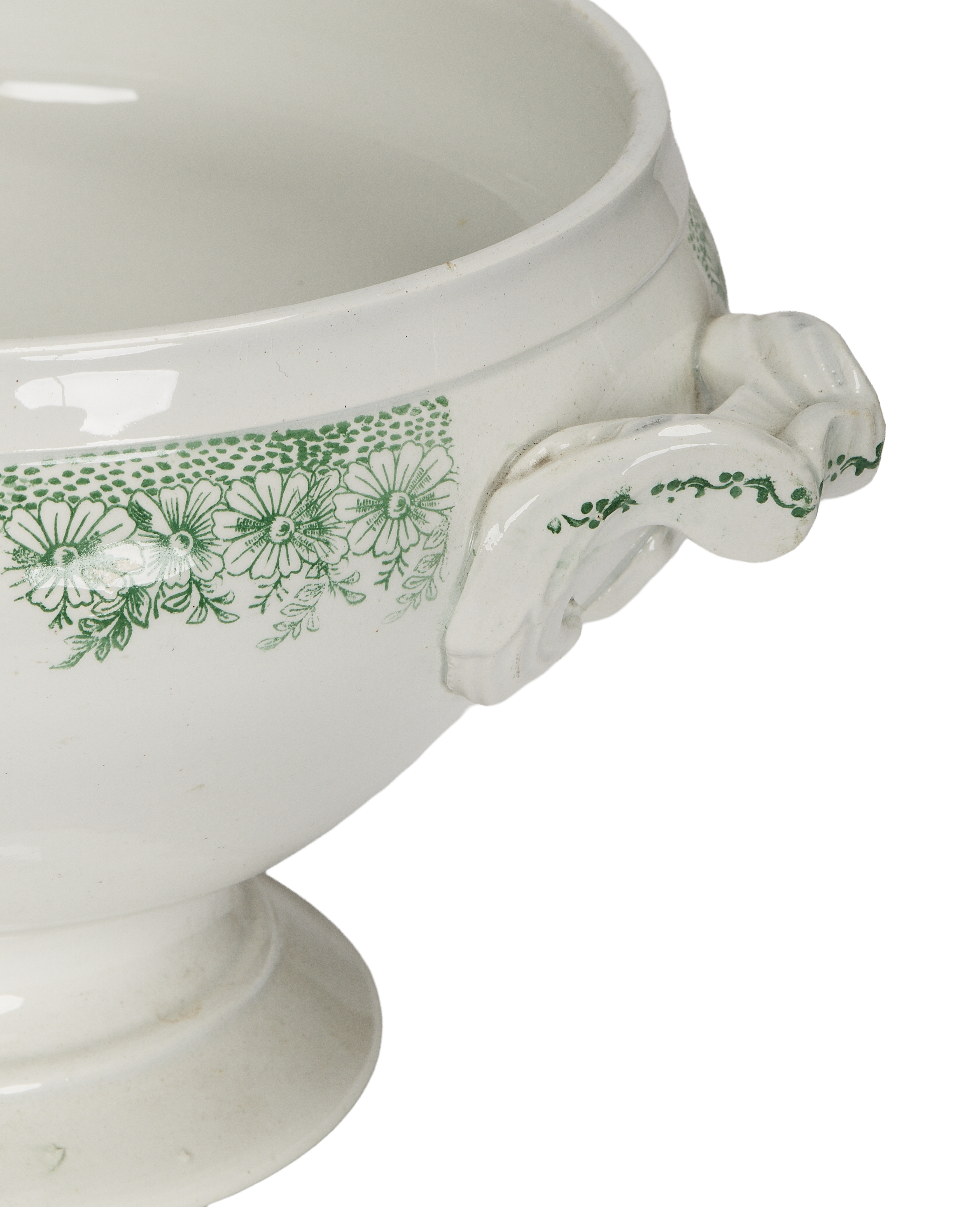 Olive Ateliers - Green and White Soup Tureen