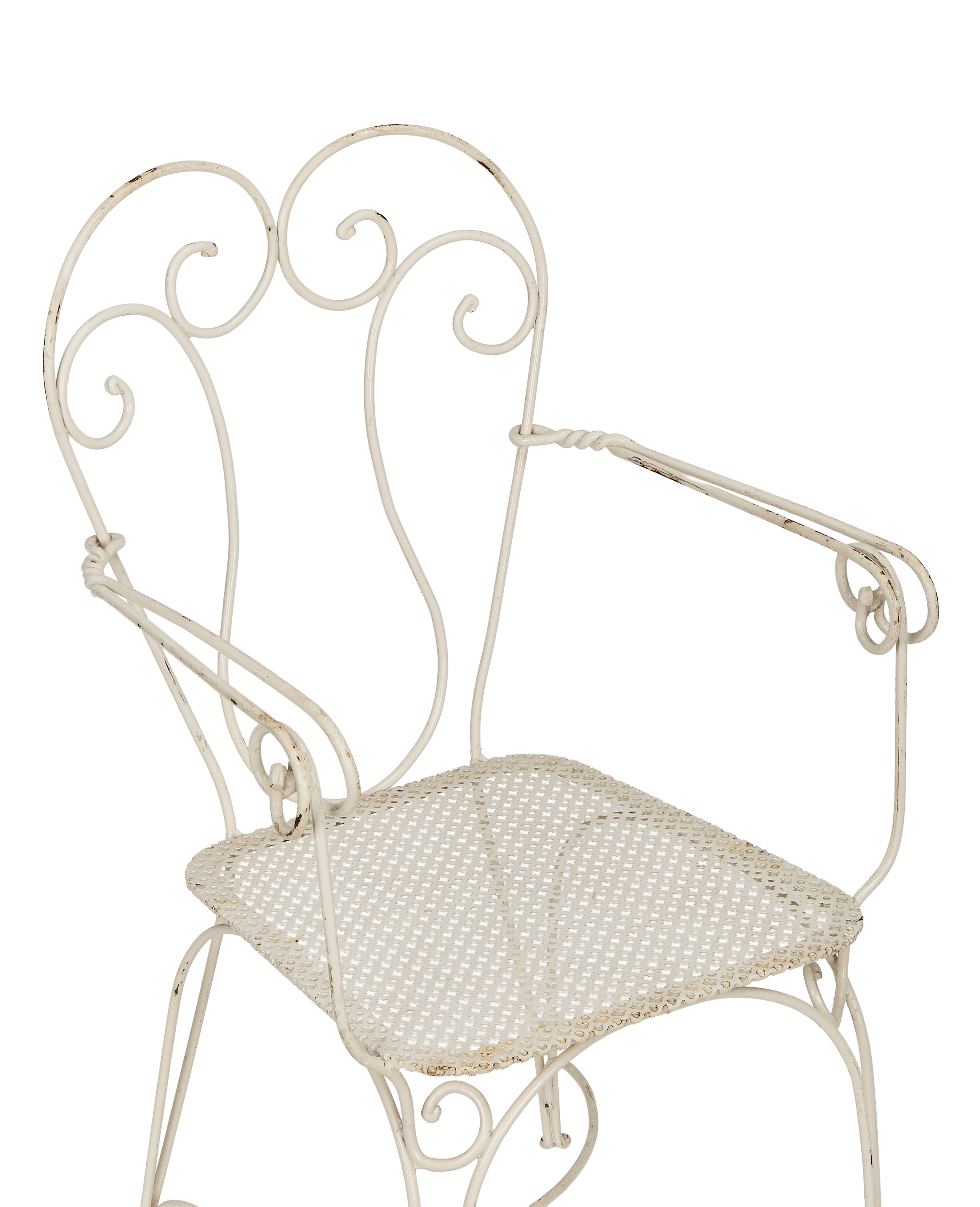 Olive Ateliers - Jardin Blanc Garden Armchair