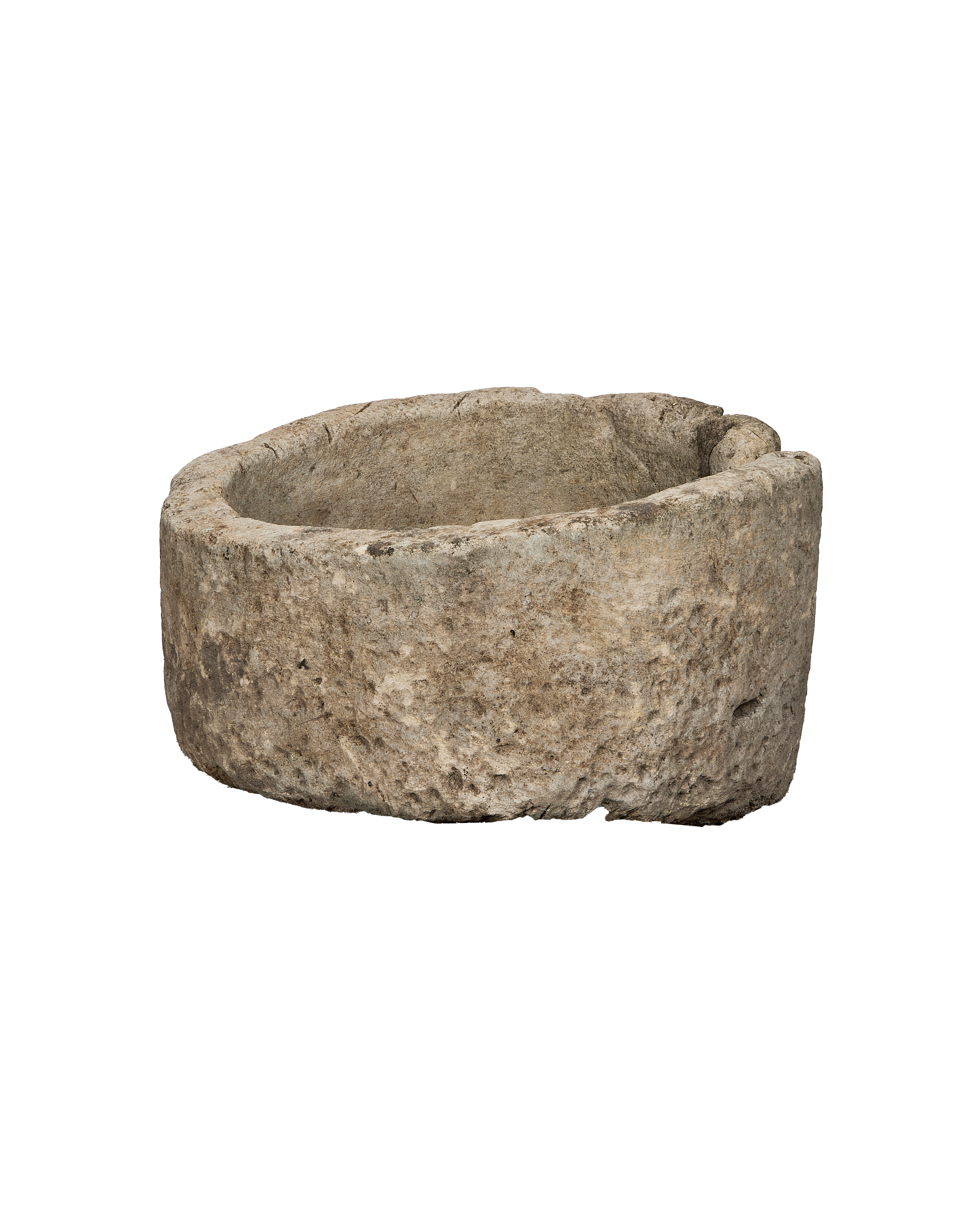 Olive Ateliers - Limestone Trough - Round