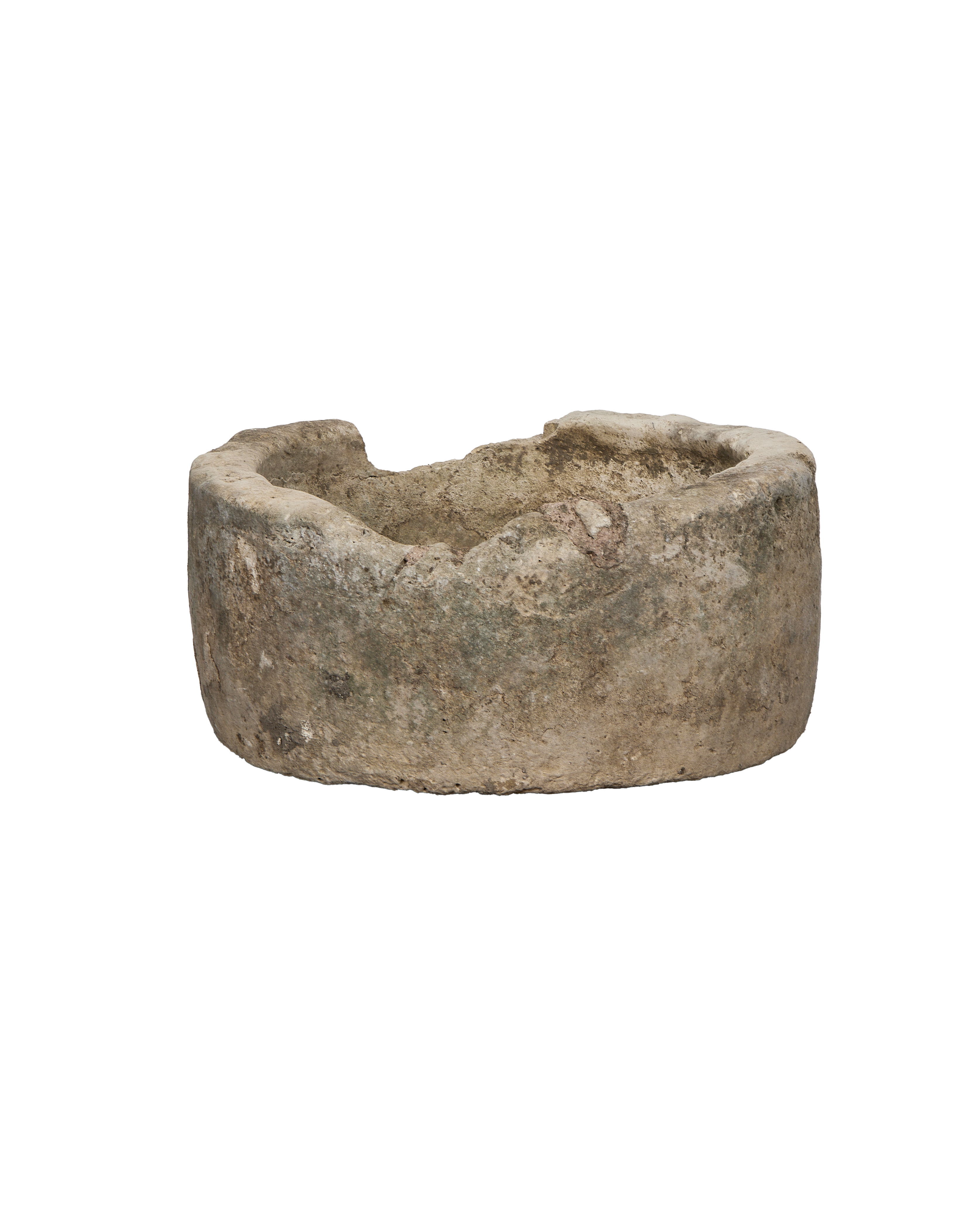 Olive Ateliers - Limestone Trough - Round