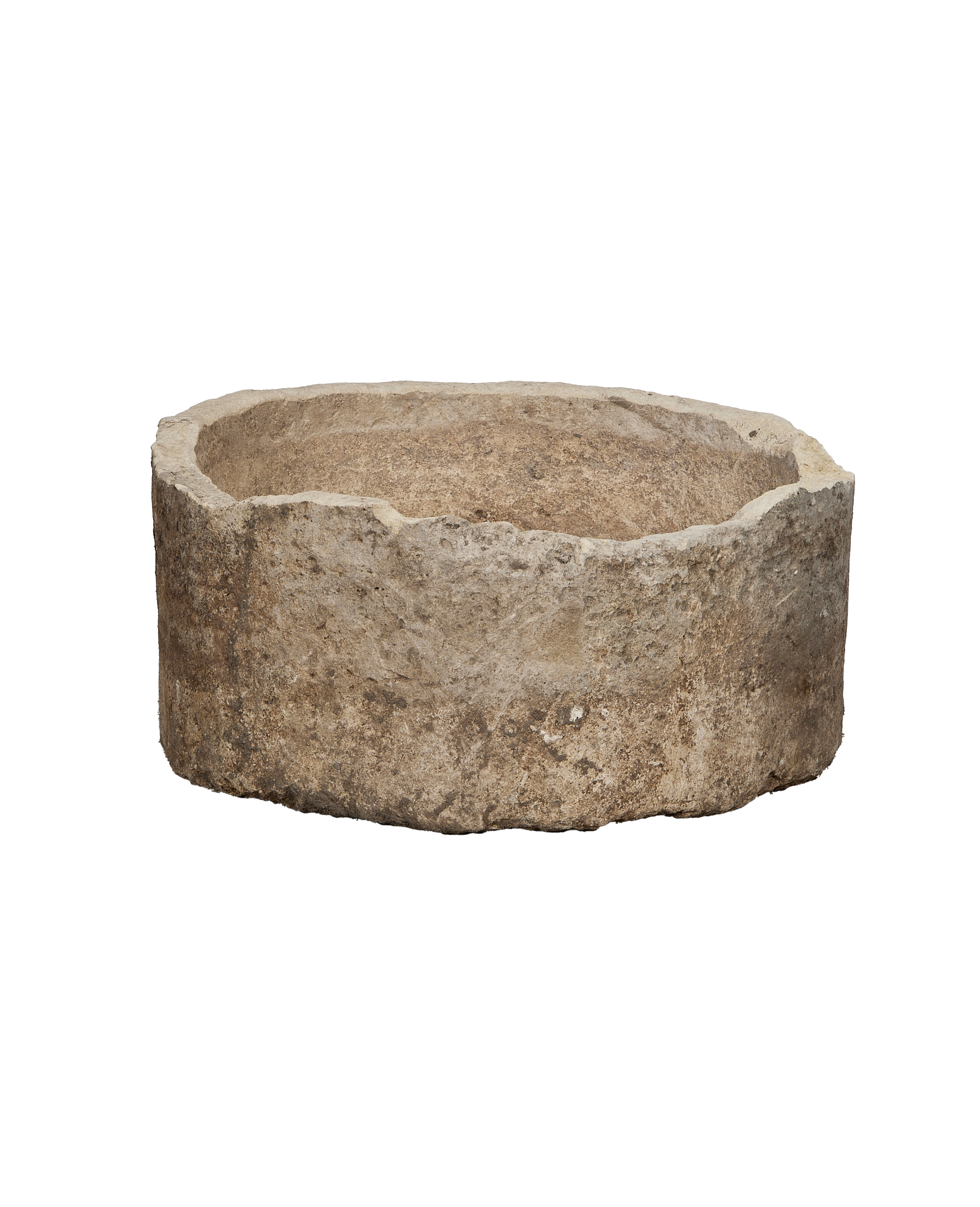 Olive Ateliers - Limestone Trough - Round