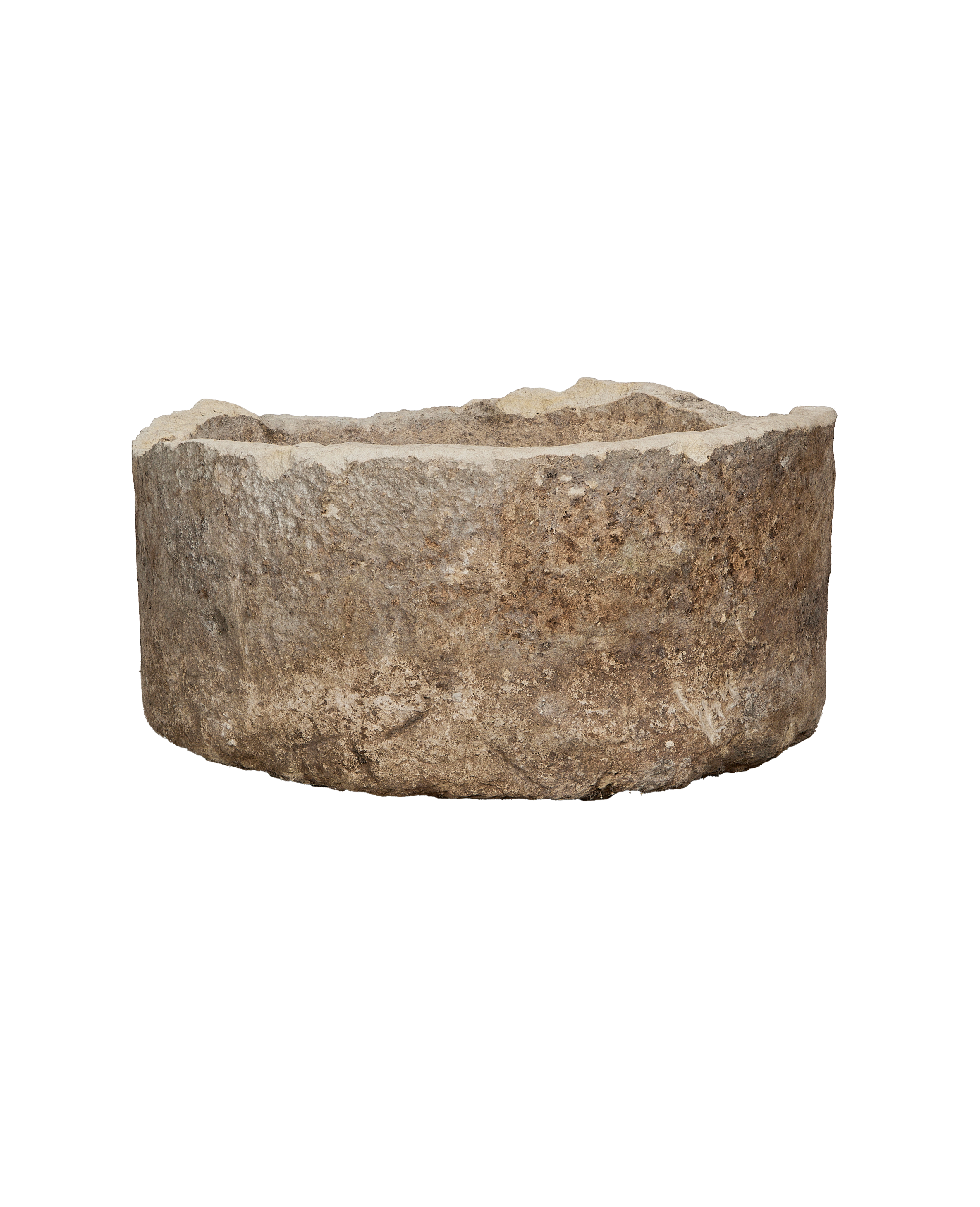 Olive Ateliers - Limestone Trough - Round