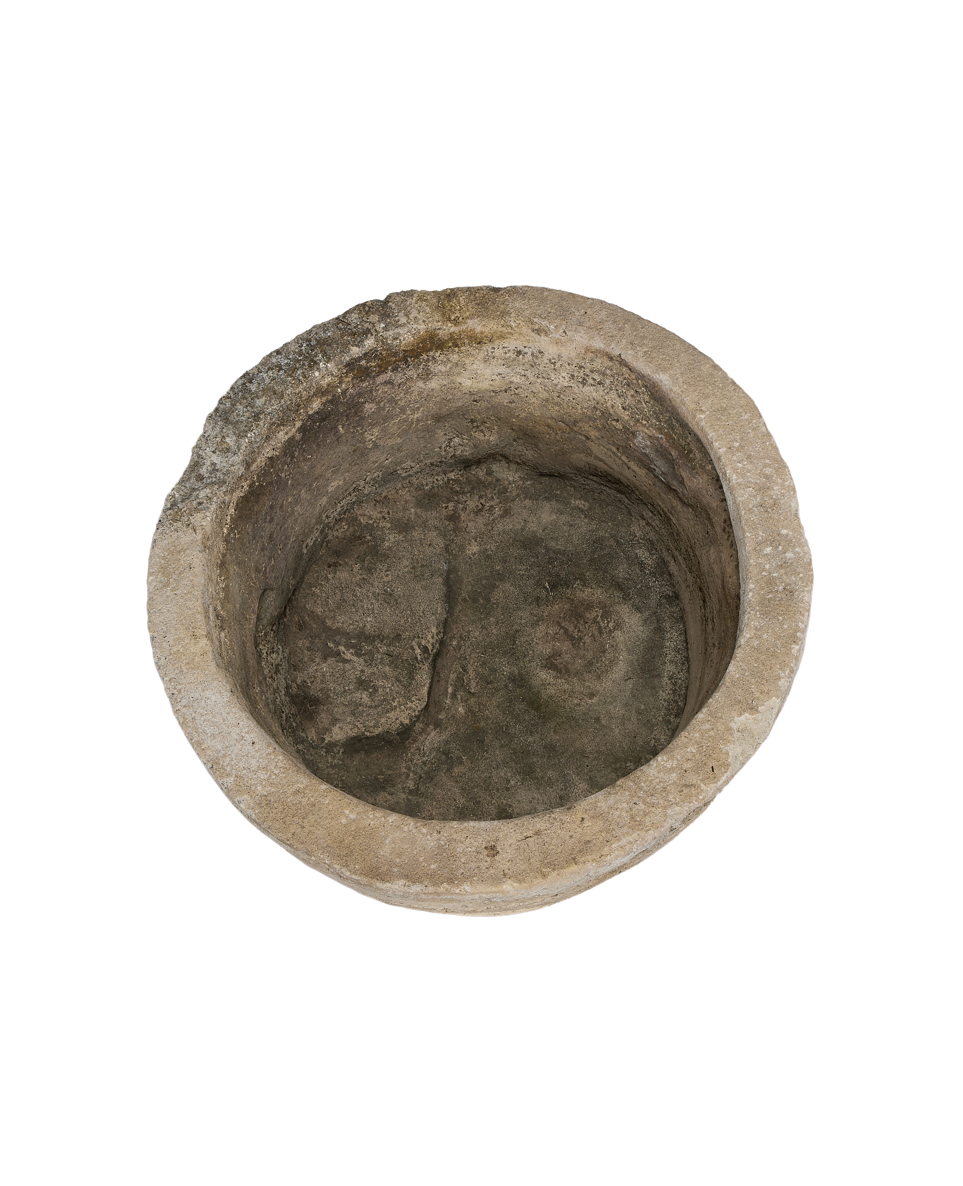 Olive Ateliers - Limestone Trough - Round