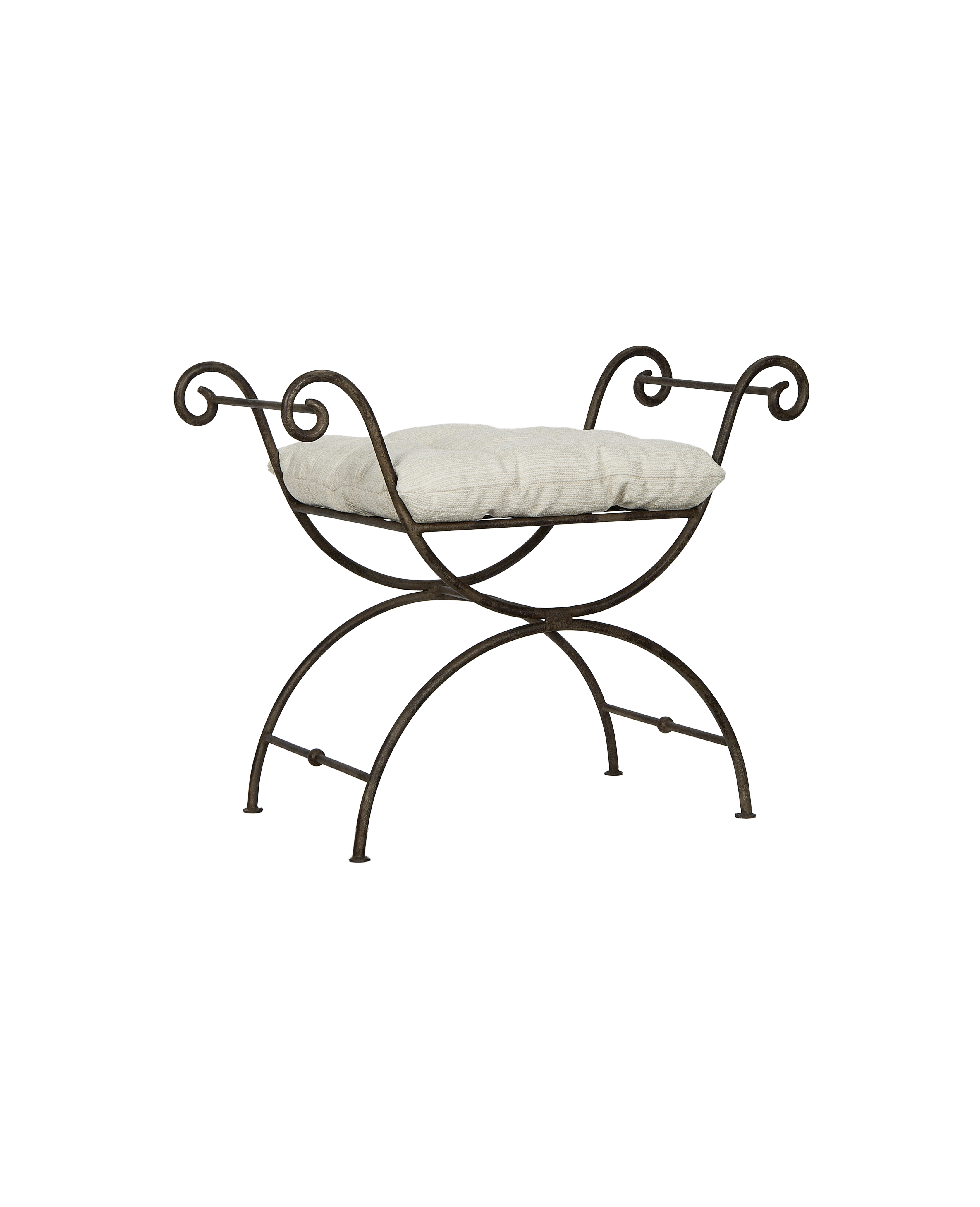 Olive Ateliers - Lyon Vanity Stool - Creme
