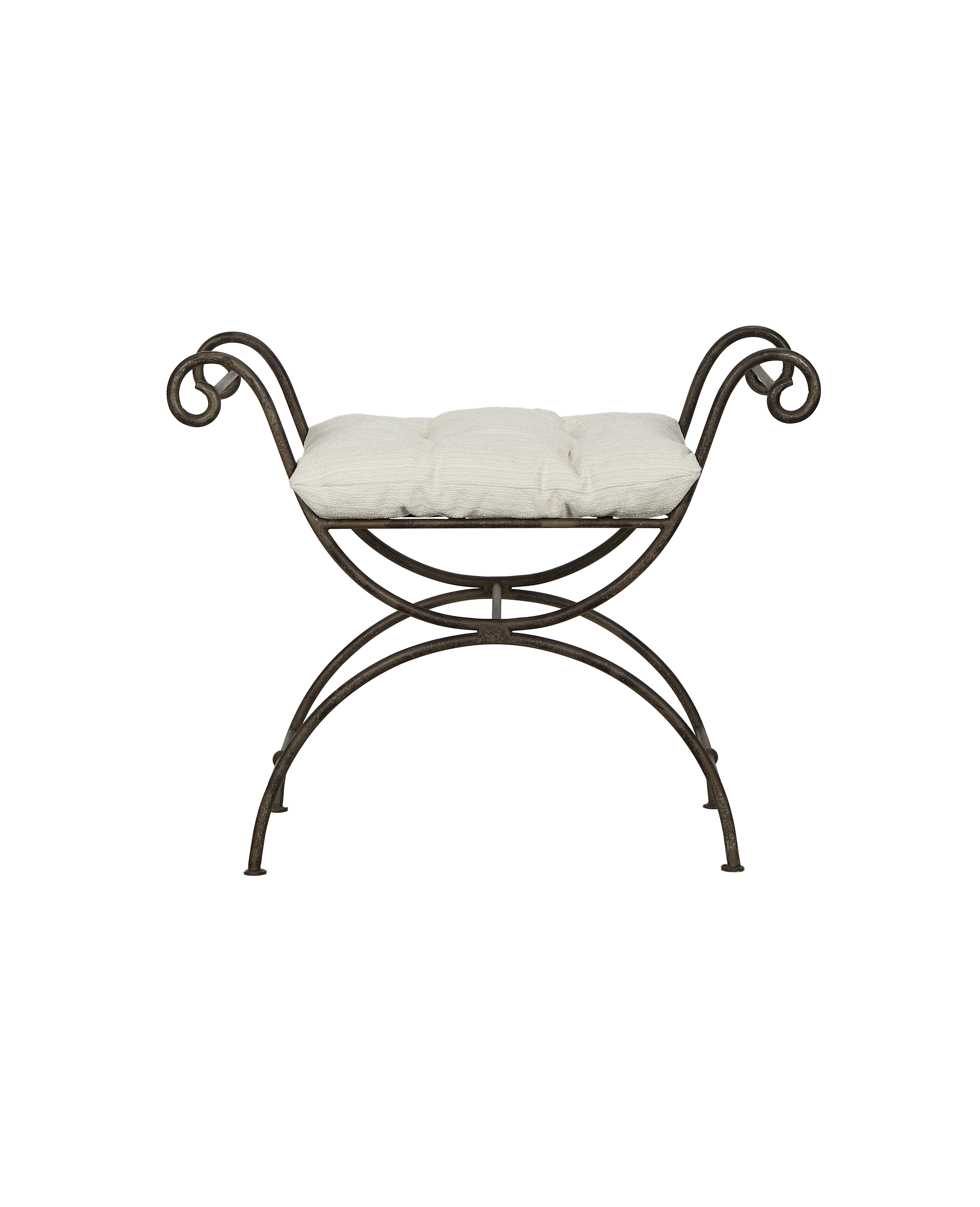 Olive Ateliers - Lyon Vanity Stool - Creme