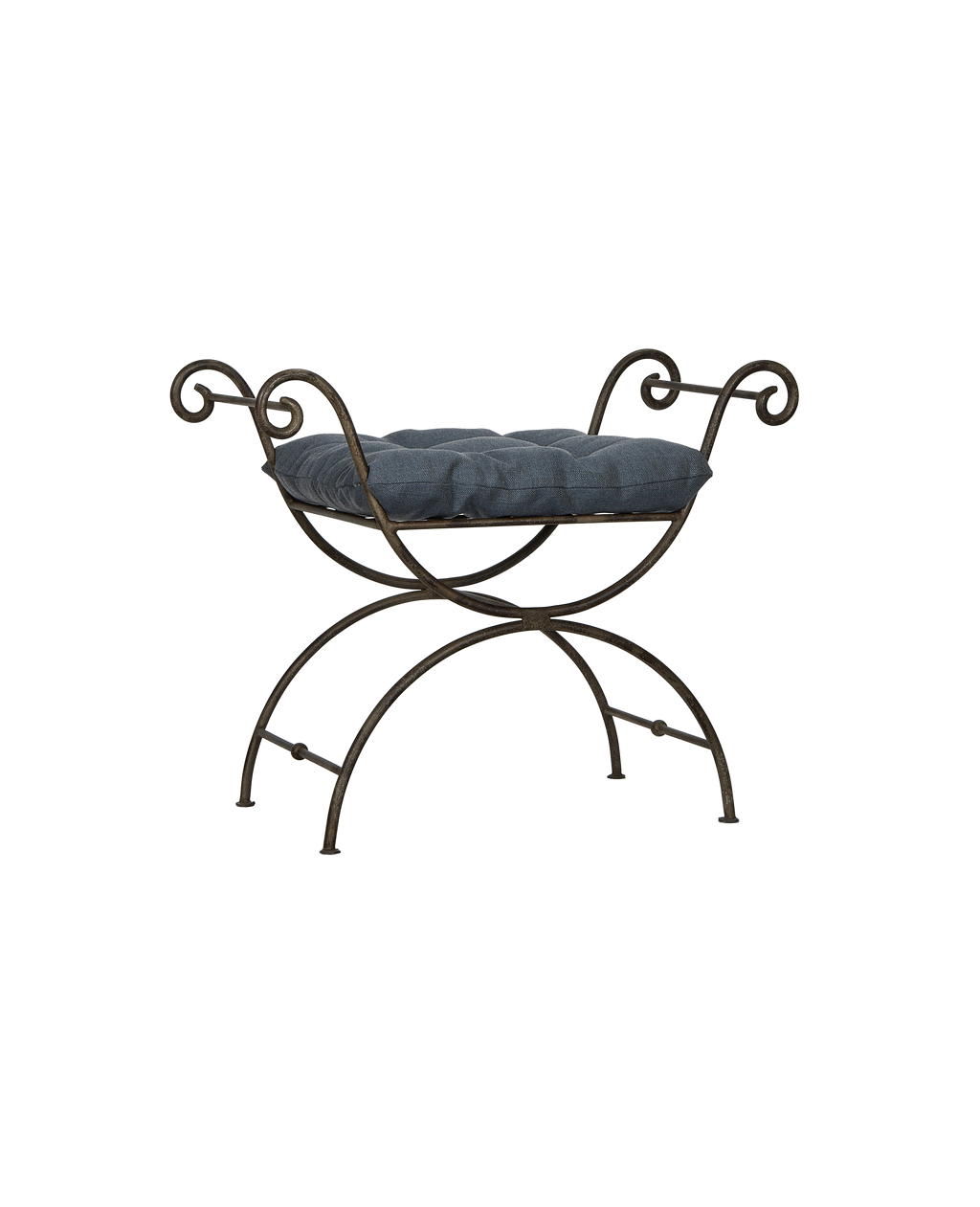Olive Ateliers - Lyon Vanity Stool - Marine