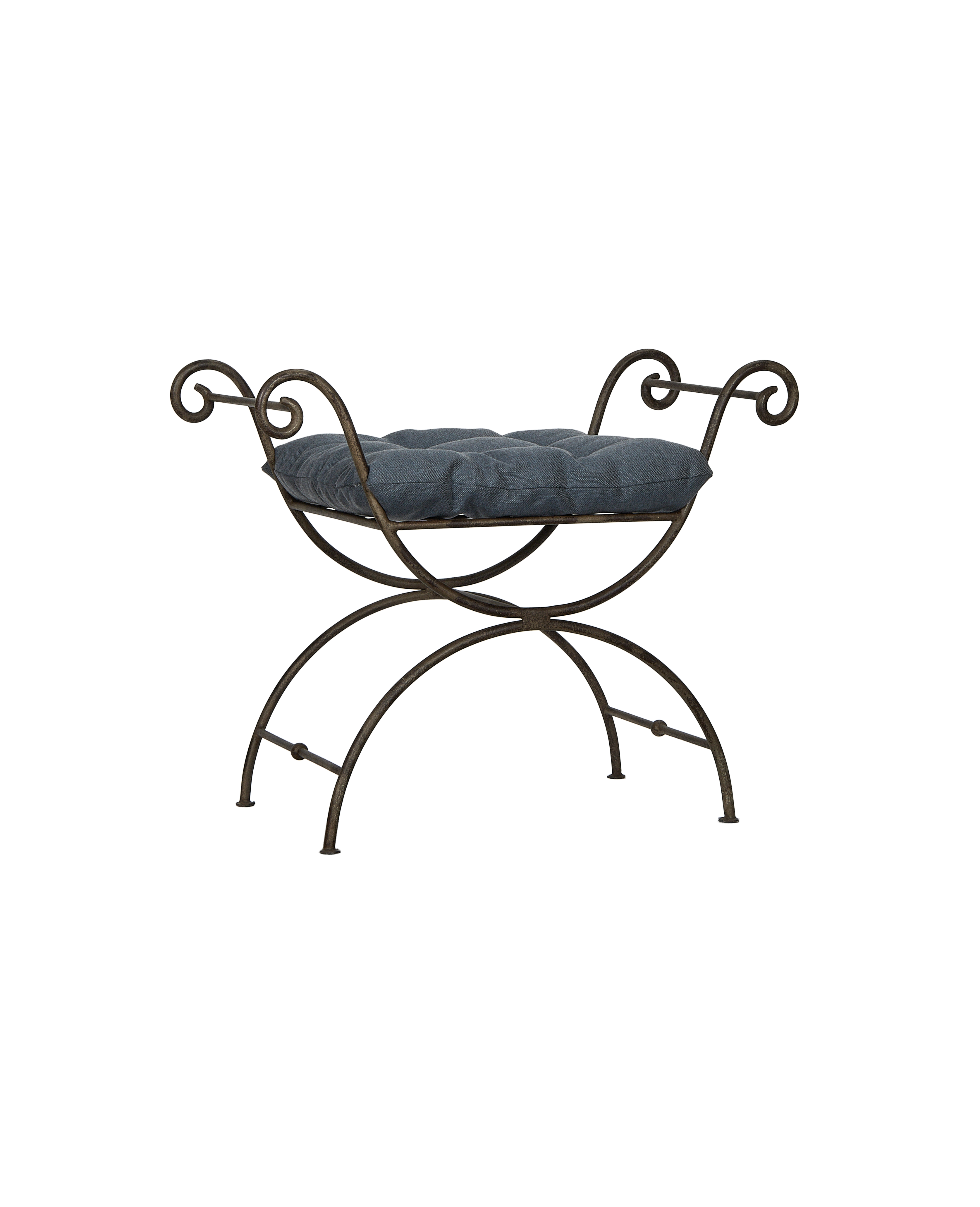 Olive Ateliers - Lyon Vanity Stool - Marine