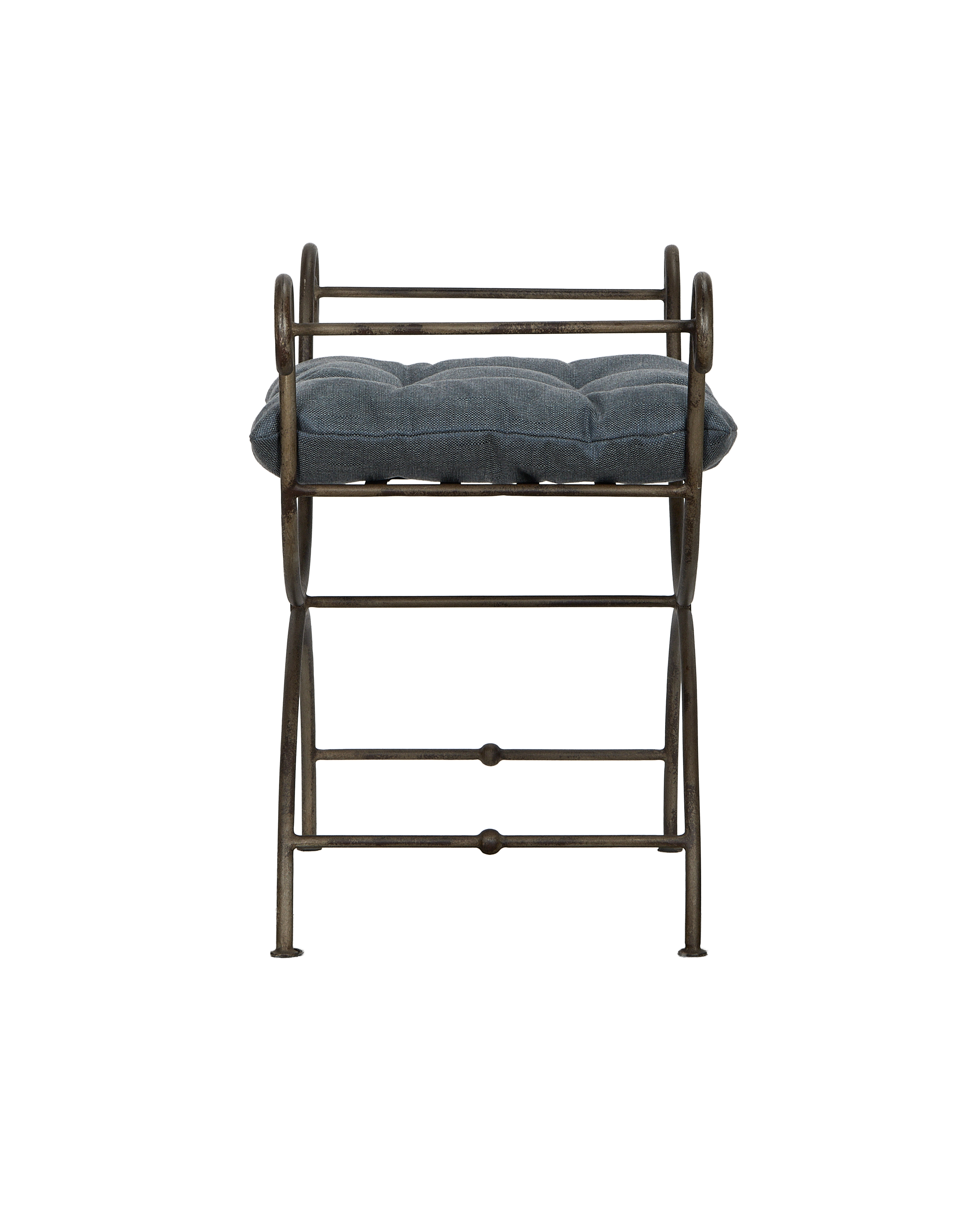 Olive Ateliers - Lyon Vanity Stool - Marine