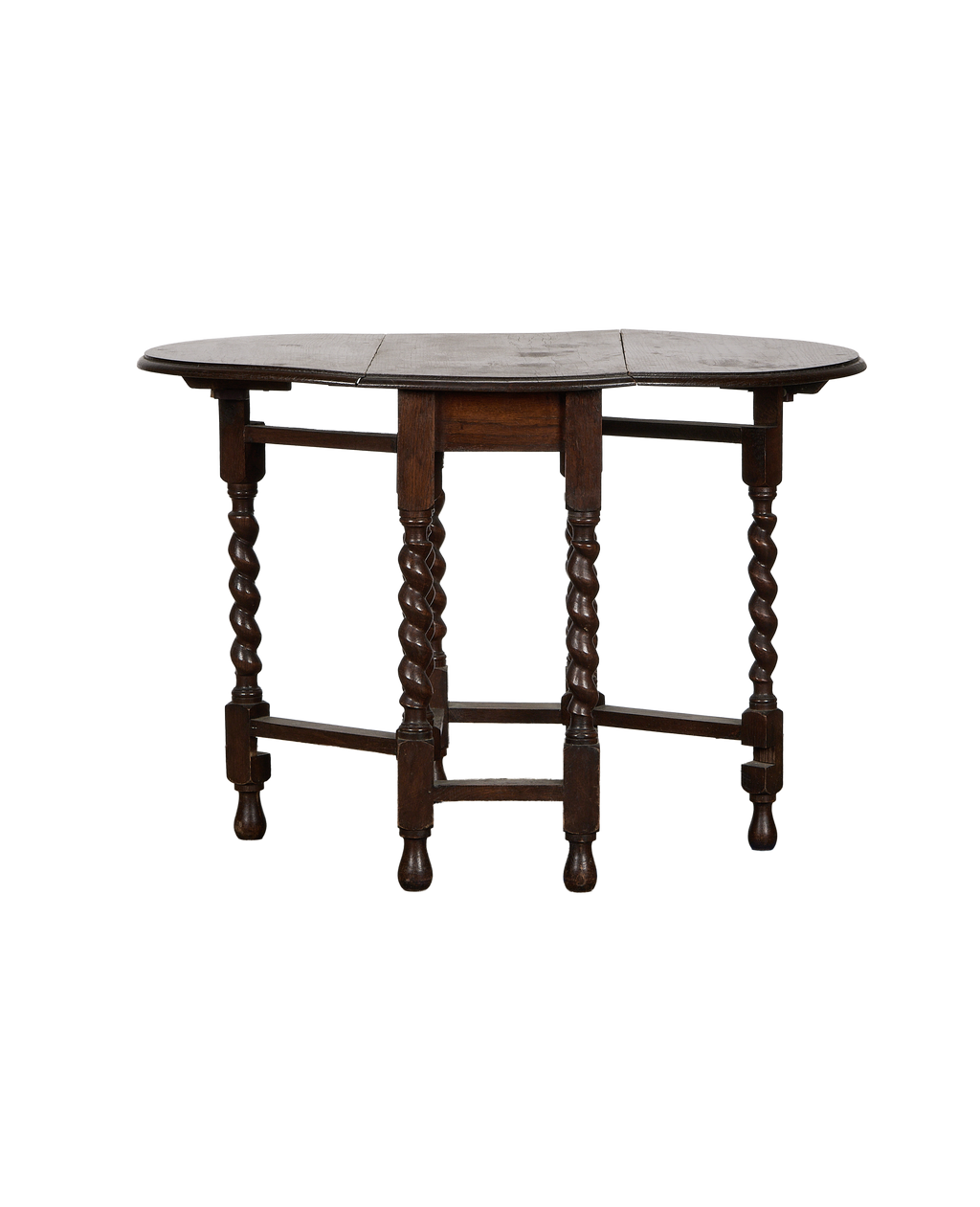 Olive Ateliers - Barley Twist Drop Leaf Table