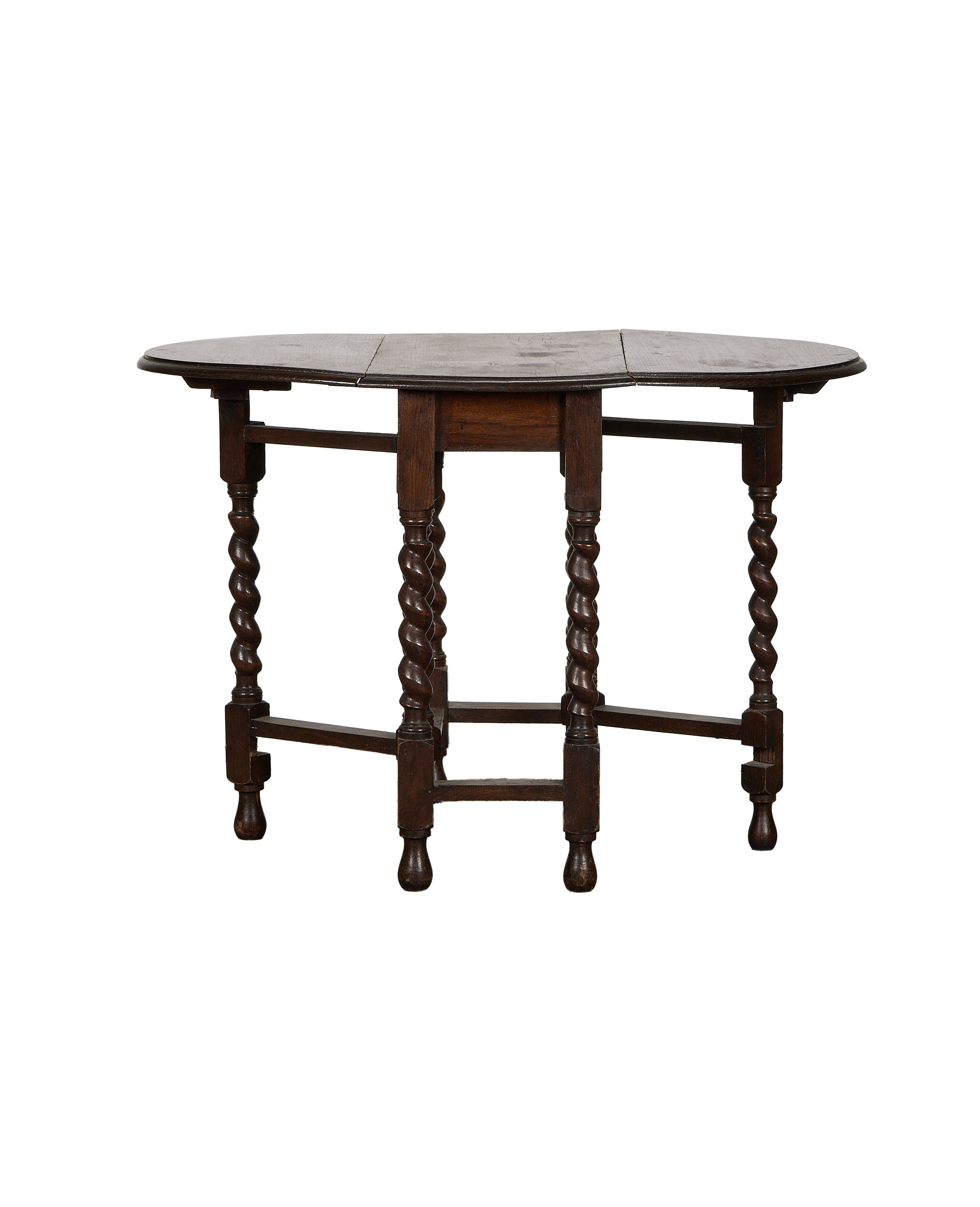 Olive Ateliers - Barley Twist Drop Leaf Table