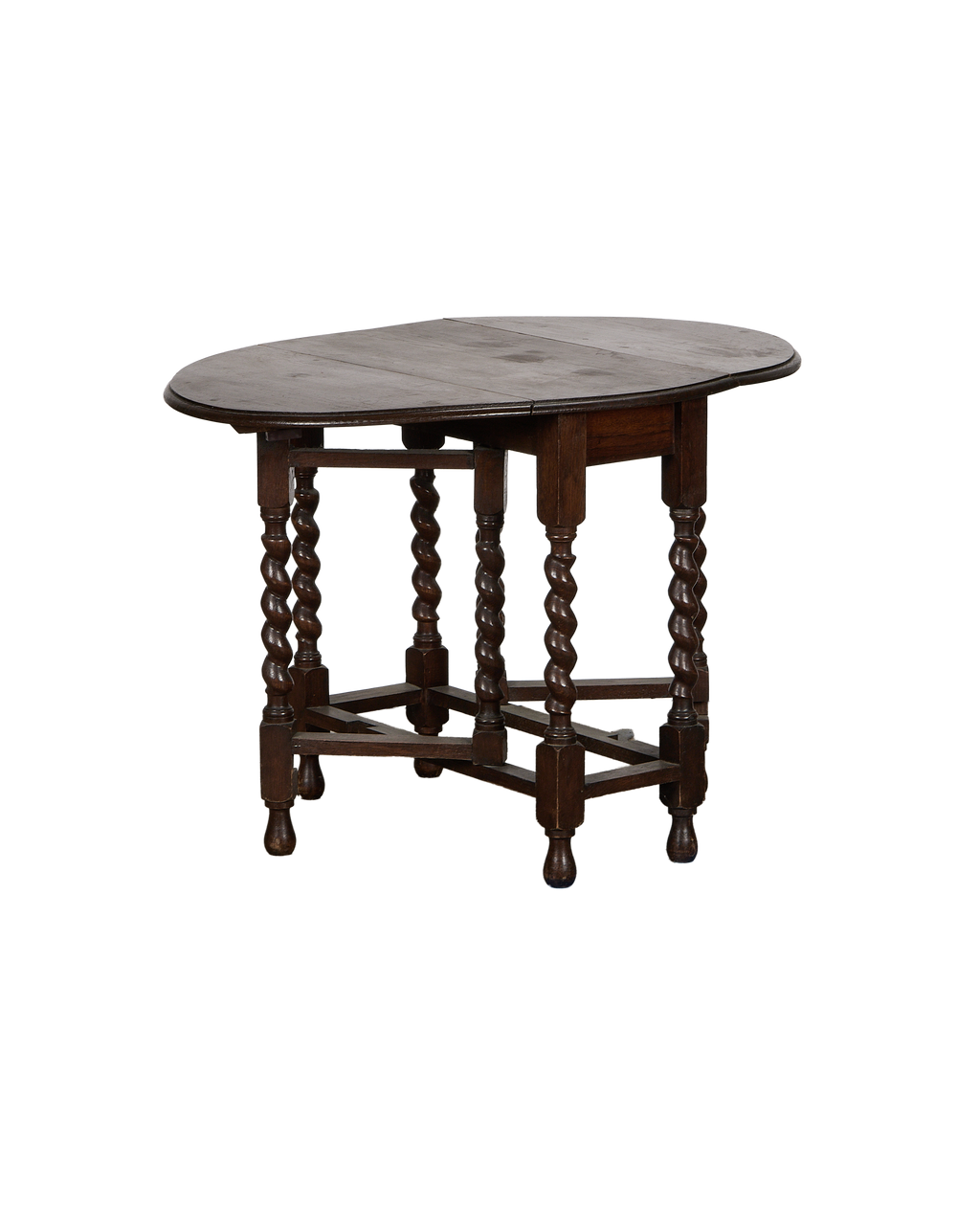 Olive Ateliers - Barley Twist Drop Leaf Table