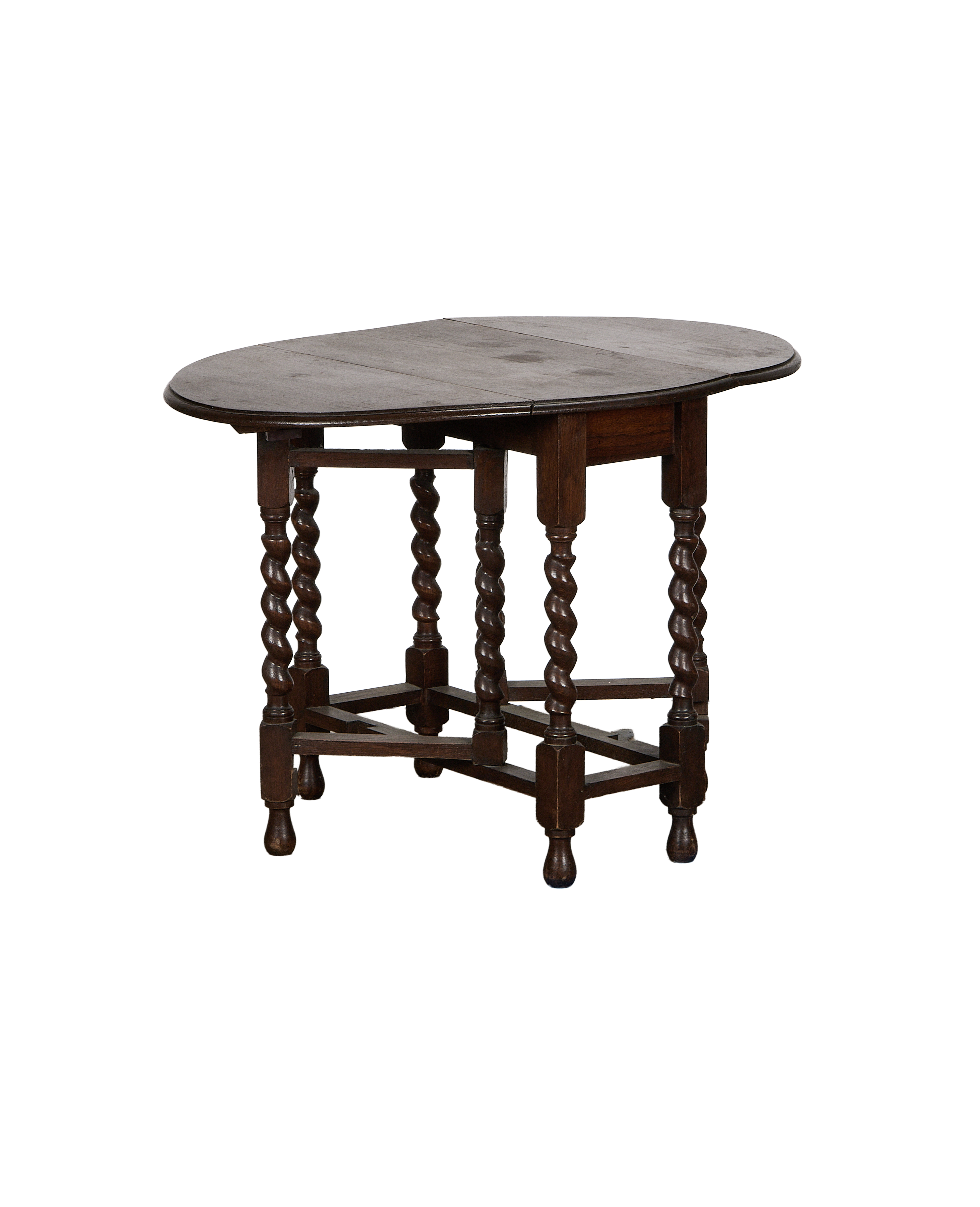 Olive Ateliers - Barley Twist Drop Leaf Table