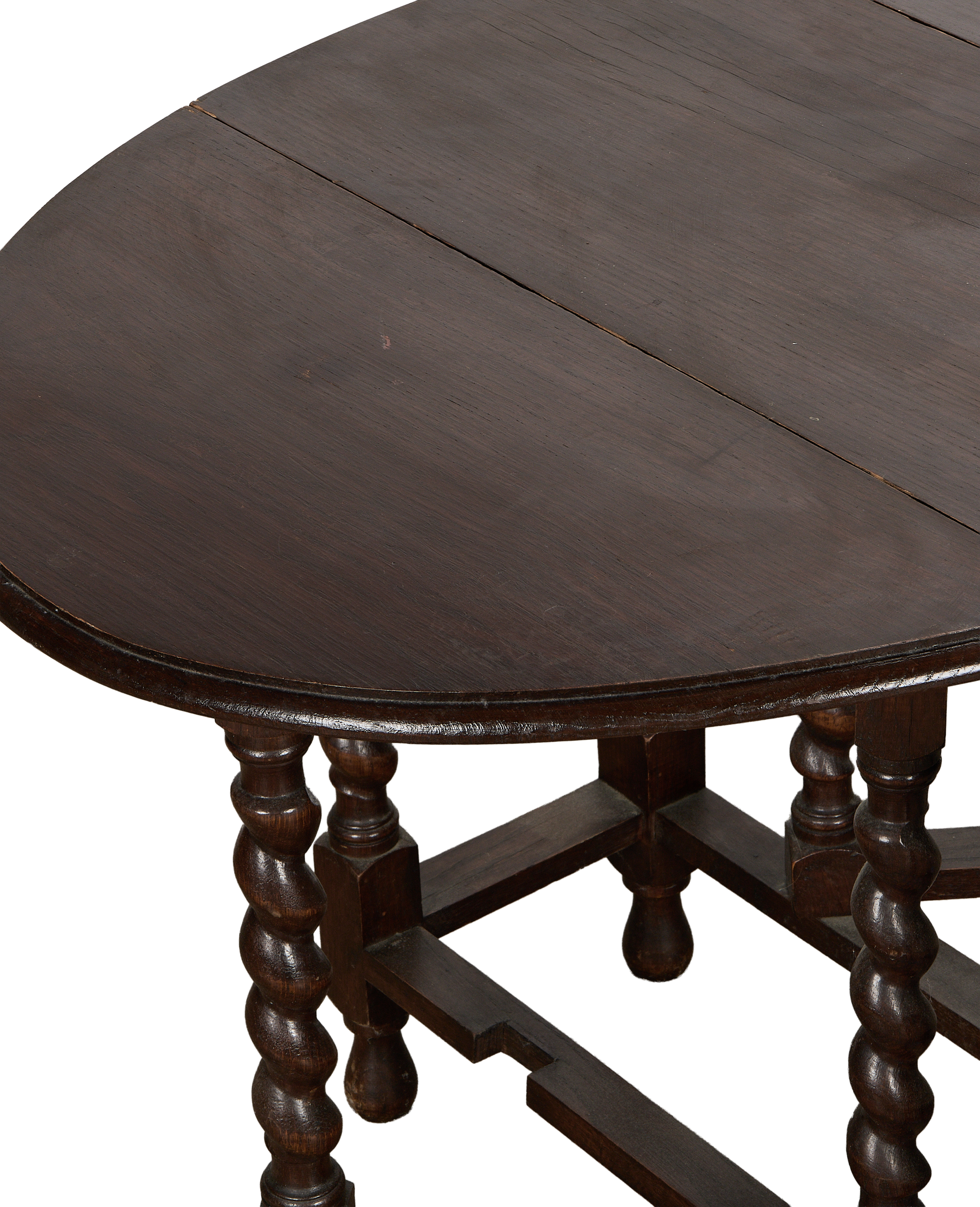 Olive Ateliers - Barley Twist Drop Leaf Table