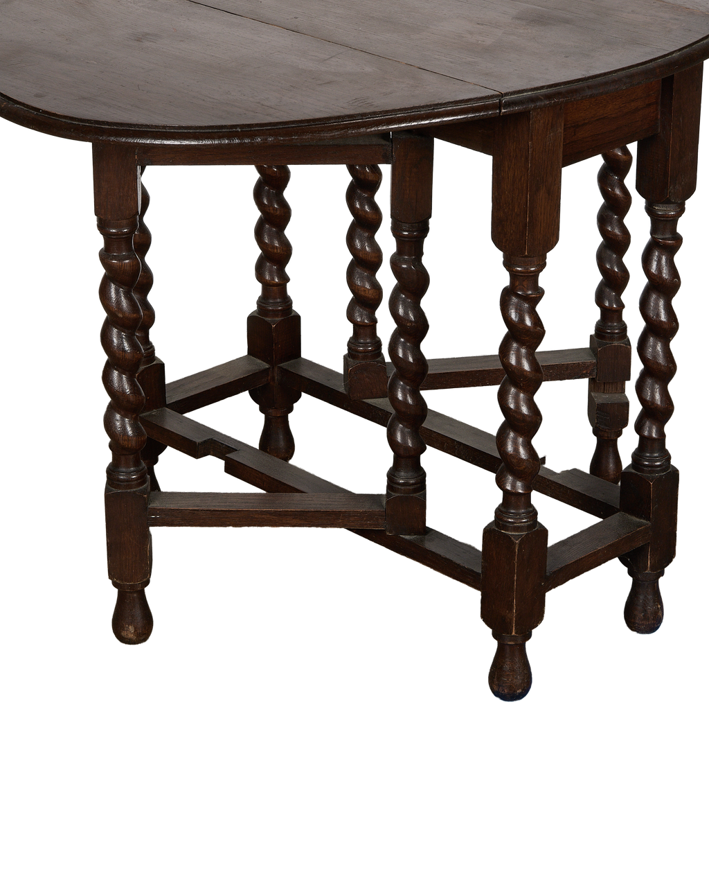 Olive Ateliers - Barley Twist Drop Leaf Table