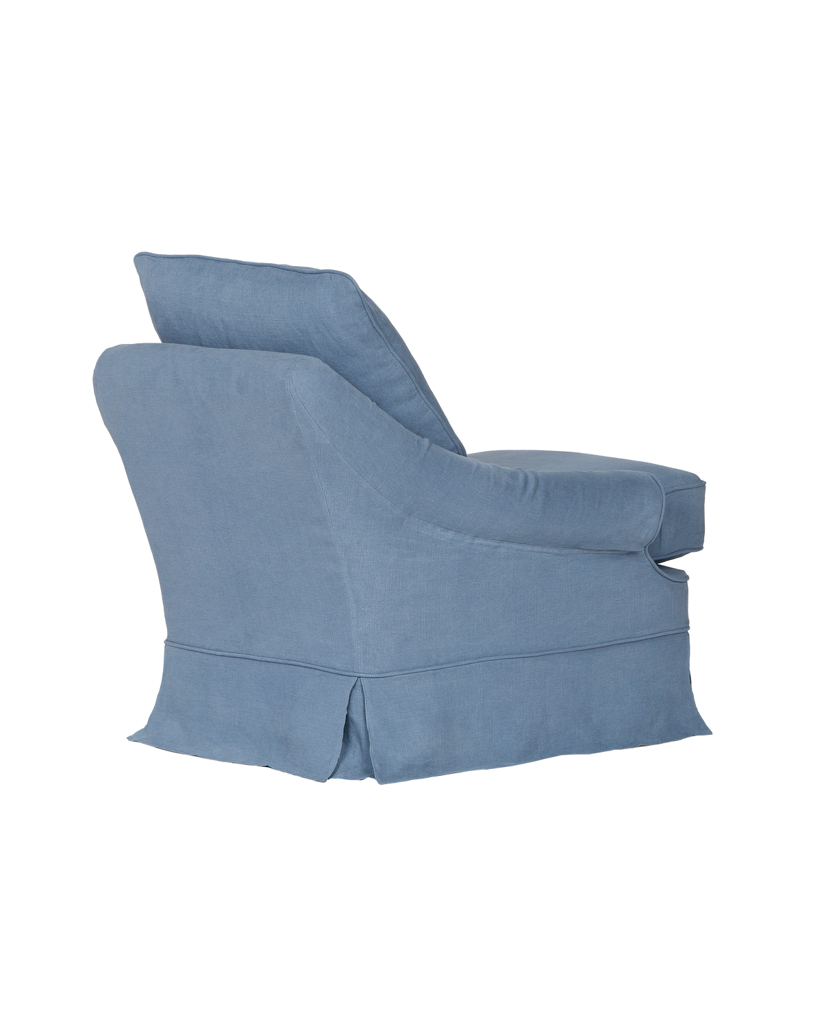 Olive Ateliers - Maud Slipcover Lounge Chair - Cornflower