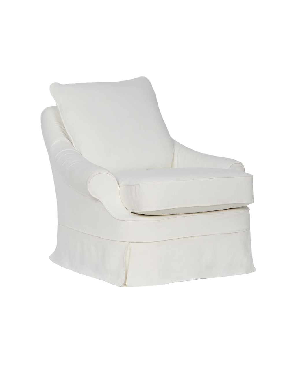 Olive Ateliers - Maud Slipcover Lounge Chair - Ivory