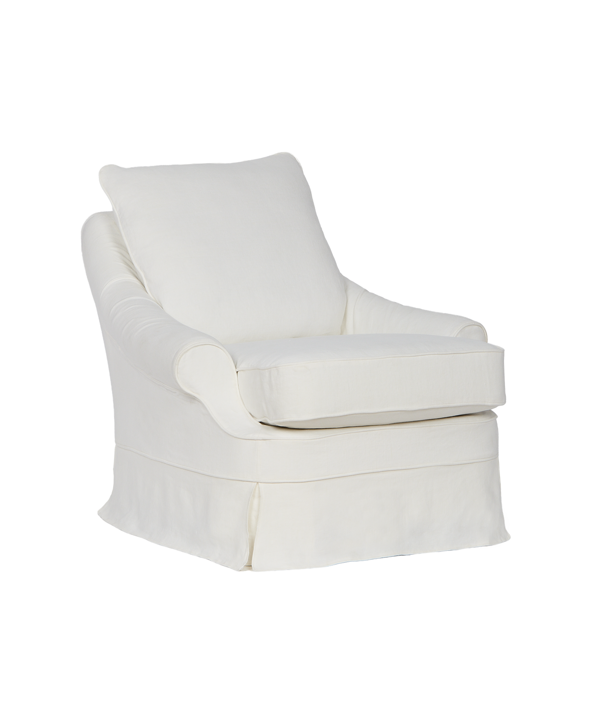 Olive Ateliers - Maud Slipcover Lounge Chair - Ivory