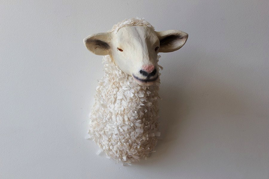 Nicky Kehoe - Paper Mâché Taxidermy, Sheep