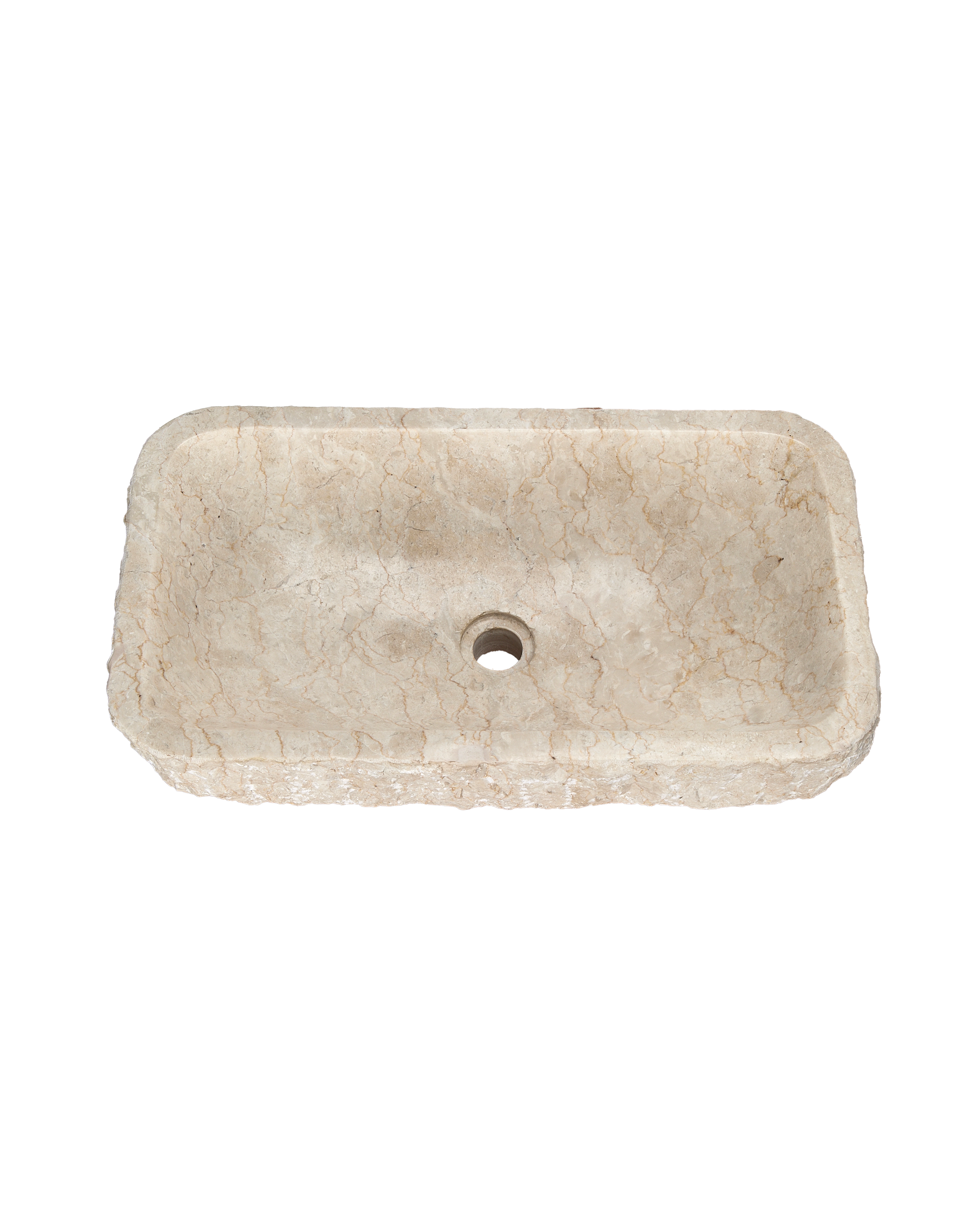 Olive Ateliers - Hewn Marble Sink