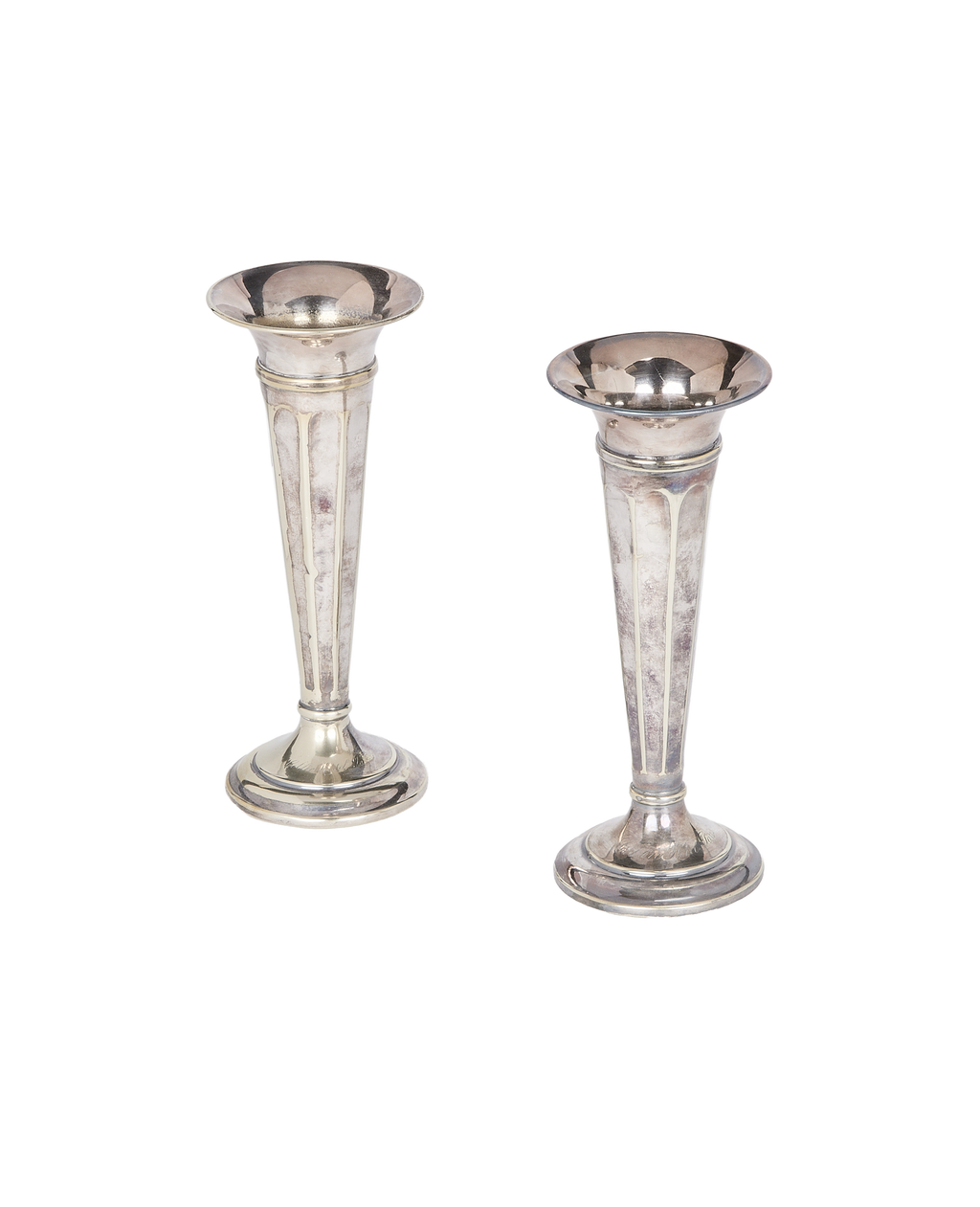 Olive Ateliers - Silver Plated Bud Vase - Set of 2