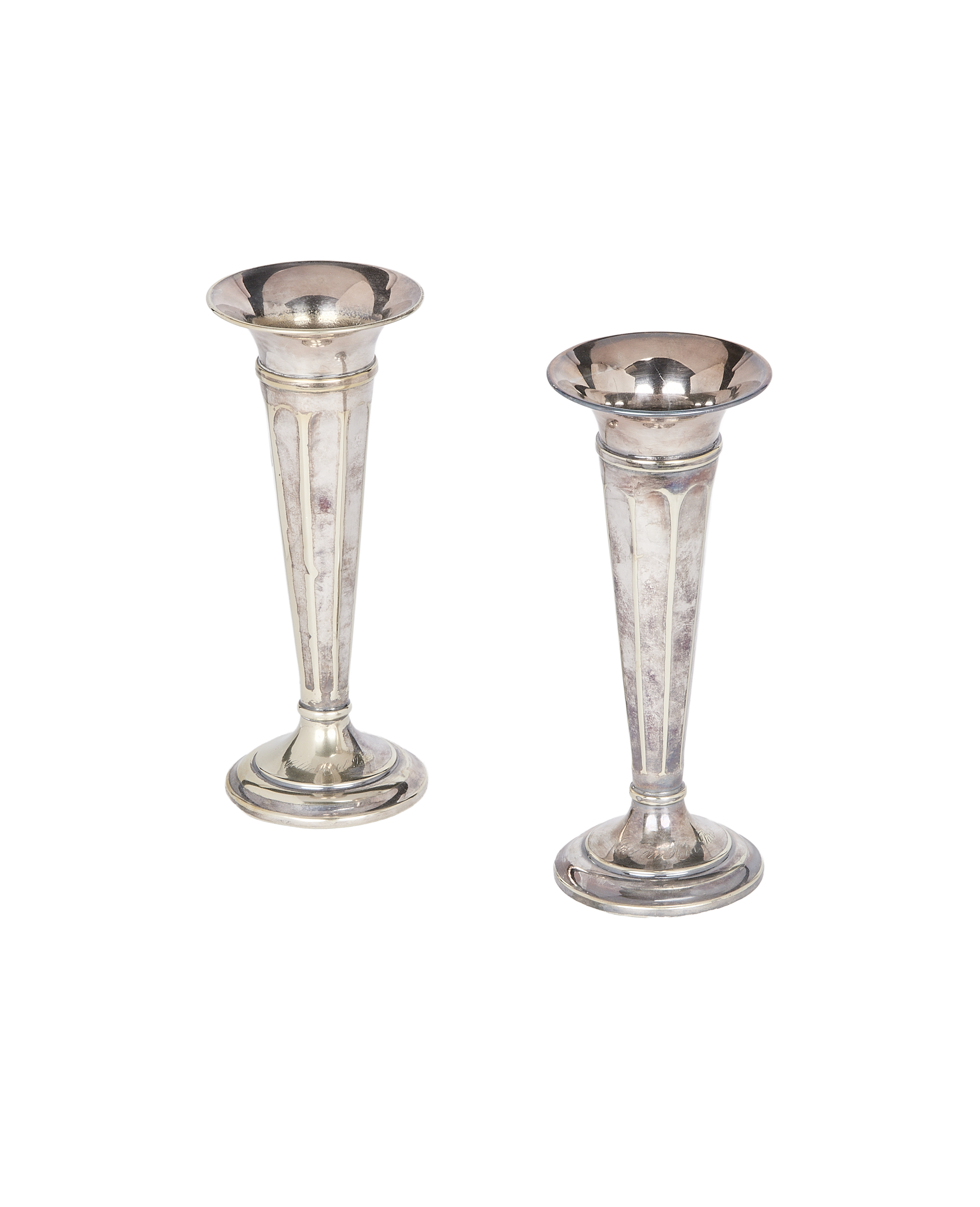 Olive Ateliers - Silver Plated Bud Vase - Set of 2