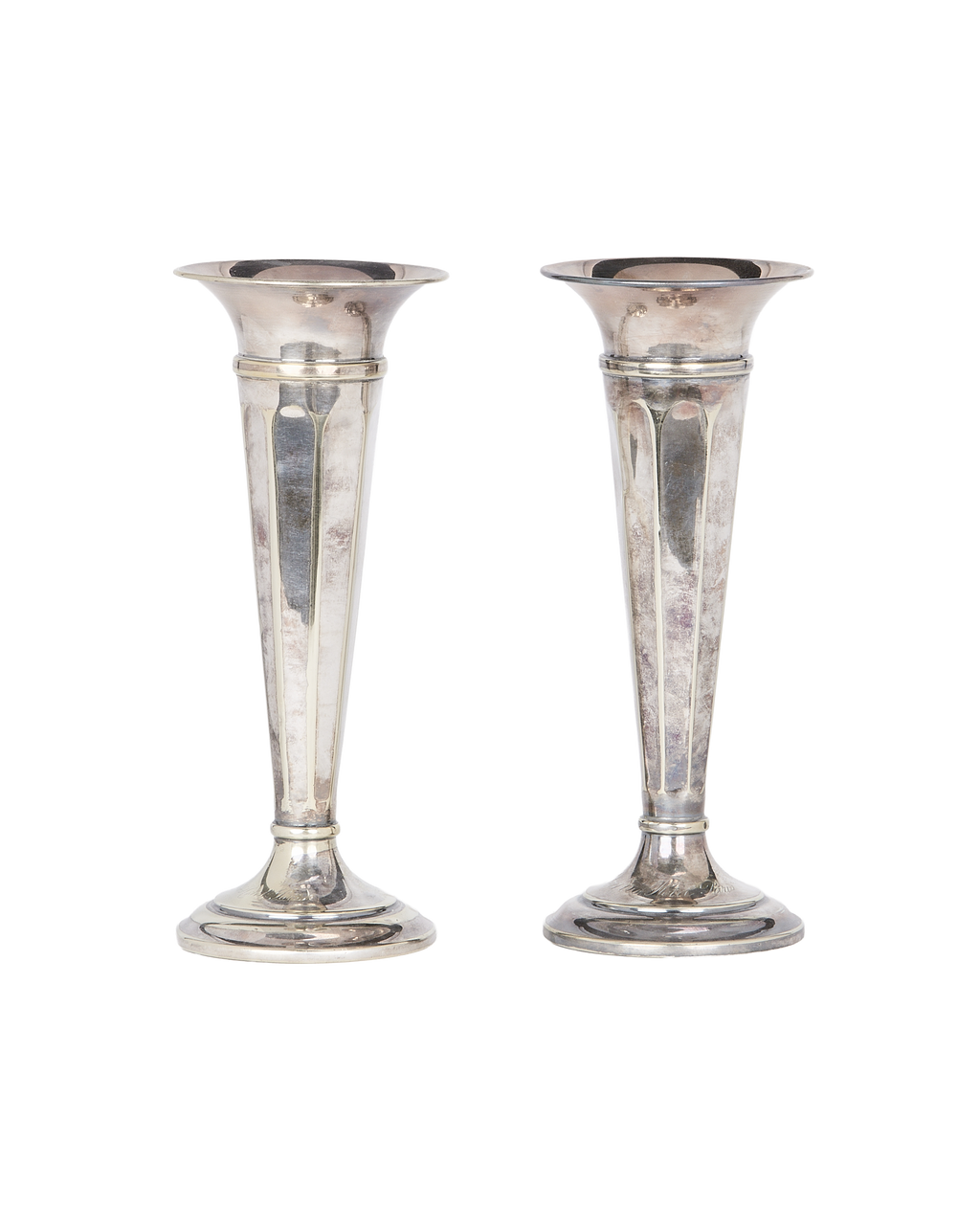 Olive Ateliers - Silver Plated Bud Vase - Set of 2